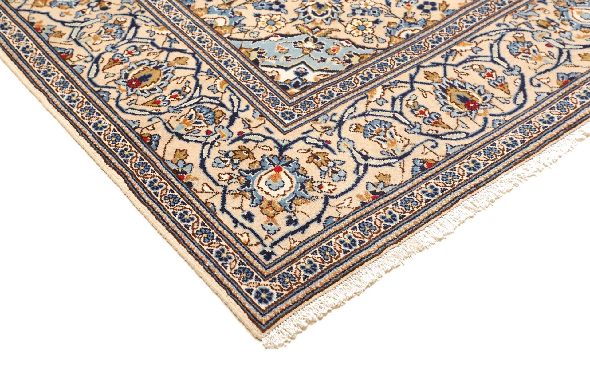 Kashan Persian Rug — hand-knotted, 196 × 295 cm, Wool