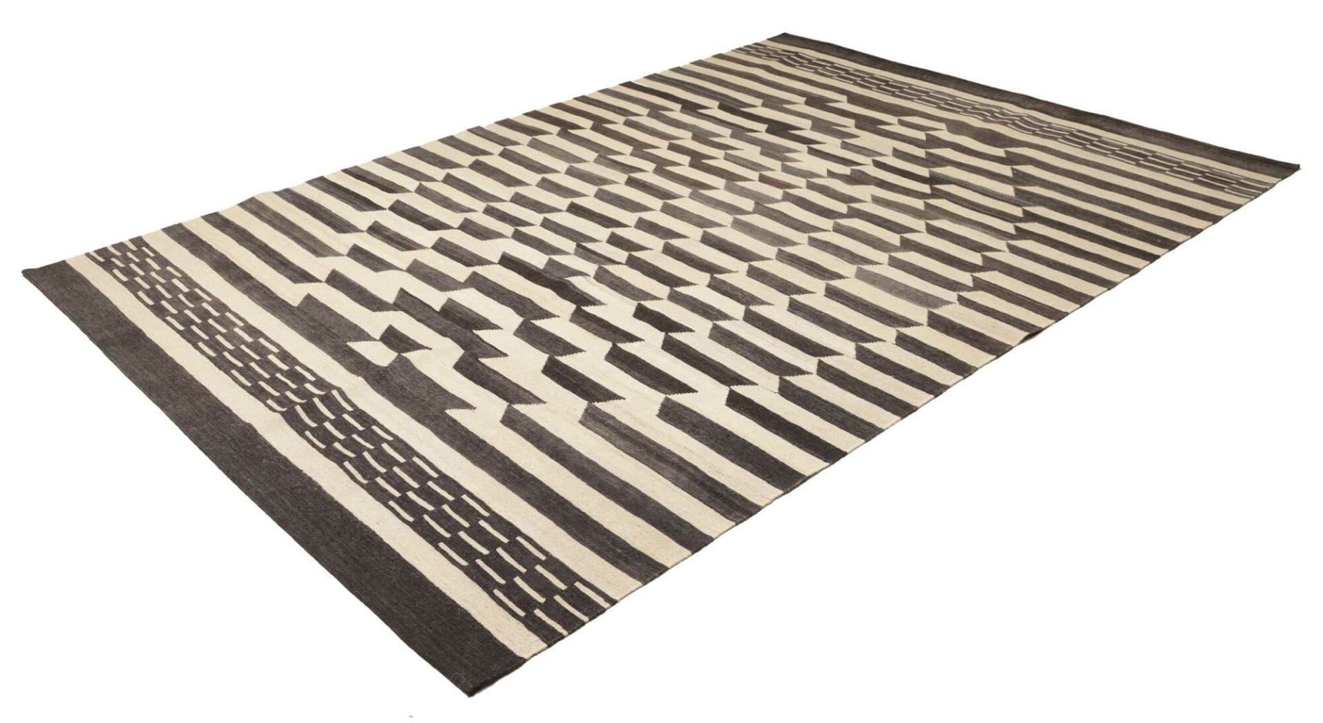 Hand-Woven Wool Kilim Persian Rug, 216 × 305 cm