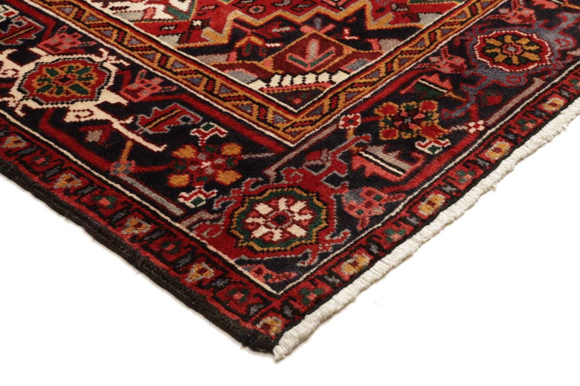 Heriz Persian Rug — hand-knotted, 225 × 311 cm, Wool