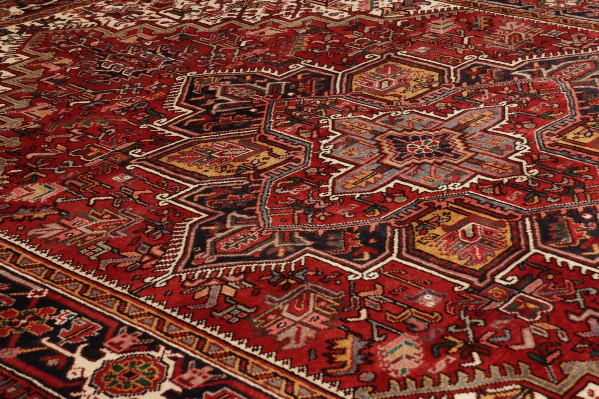 Heriz Persian Rug — hand-knotted, 225 × 311 cm, Wool