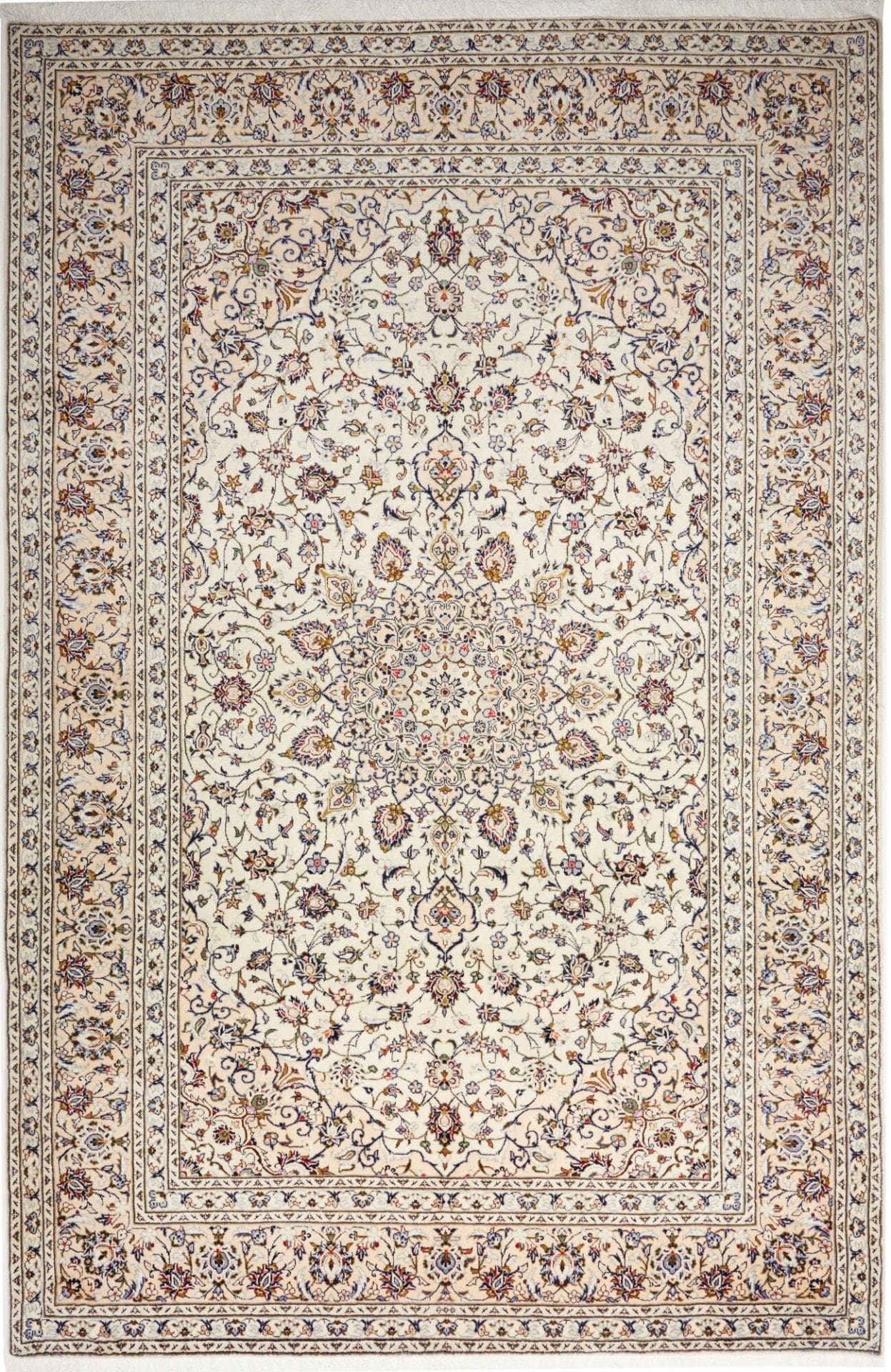 Kashan Persian Rug — hand-knotted, 203 × 305 cm, Wool