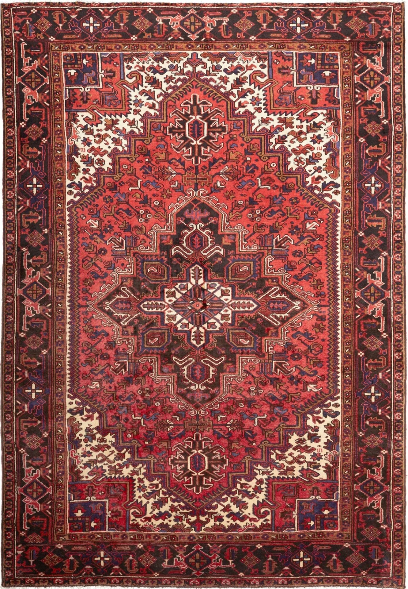 Heriz Persian Rug 207 × 293 cm, Wool, hand-knotted
