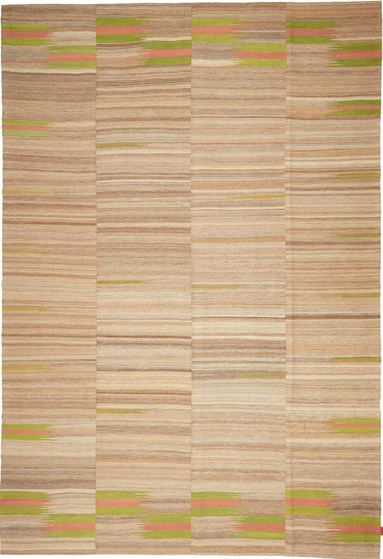 Hand-Woven Wool Kilim Persian Rug, 220 × 317 cm
