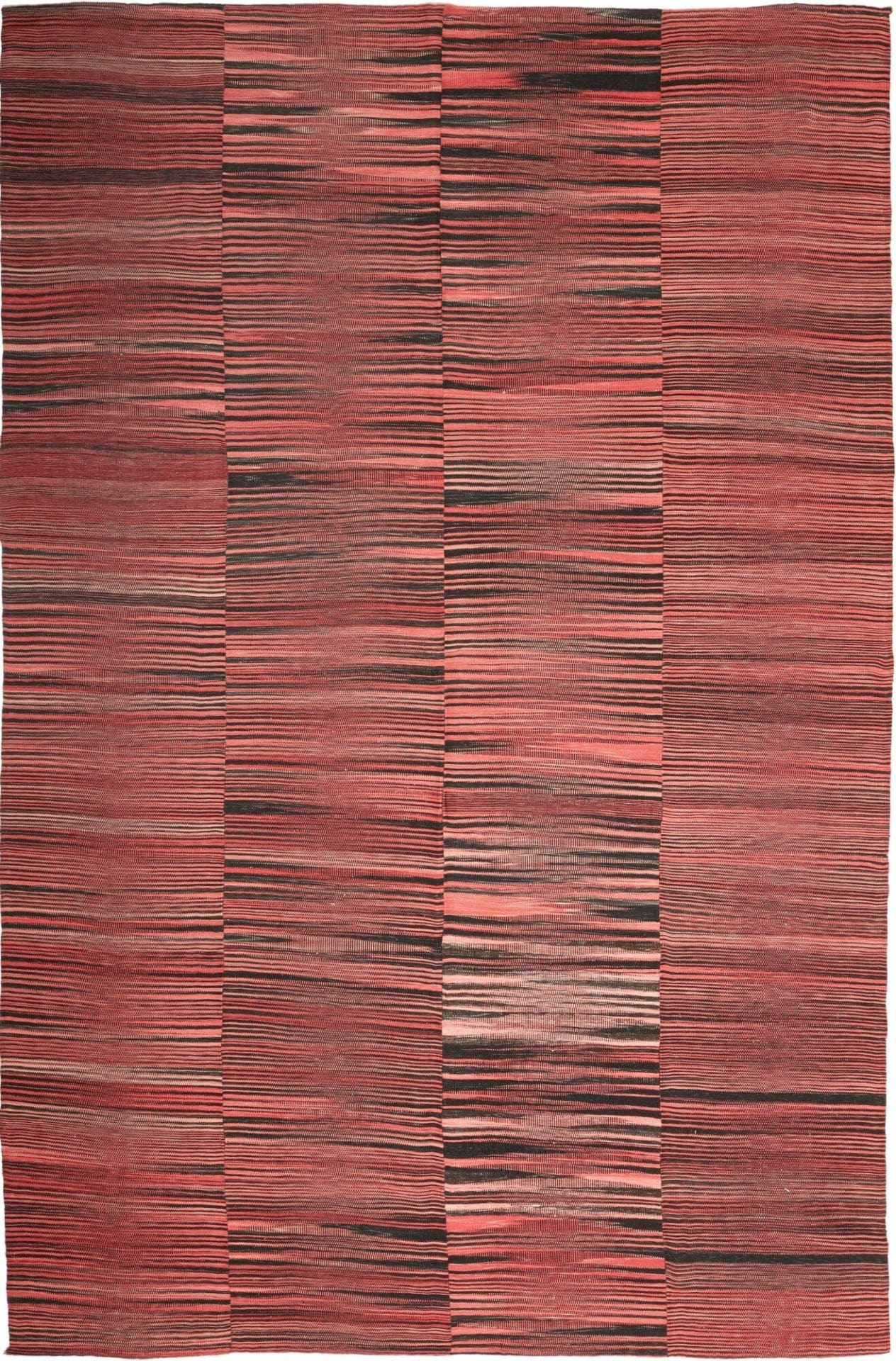 kelim-neo-193-x-291cm-handgewebt-rustikaler-stil-warme-farben Kilim Persian Rug — hand-woven, 193 × 291 cm, Wool
