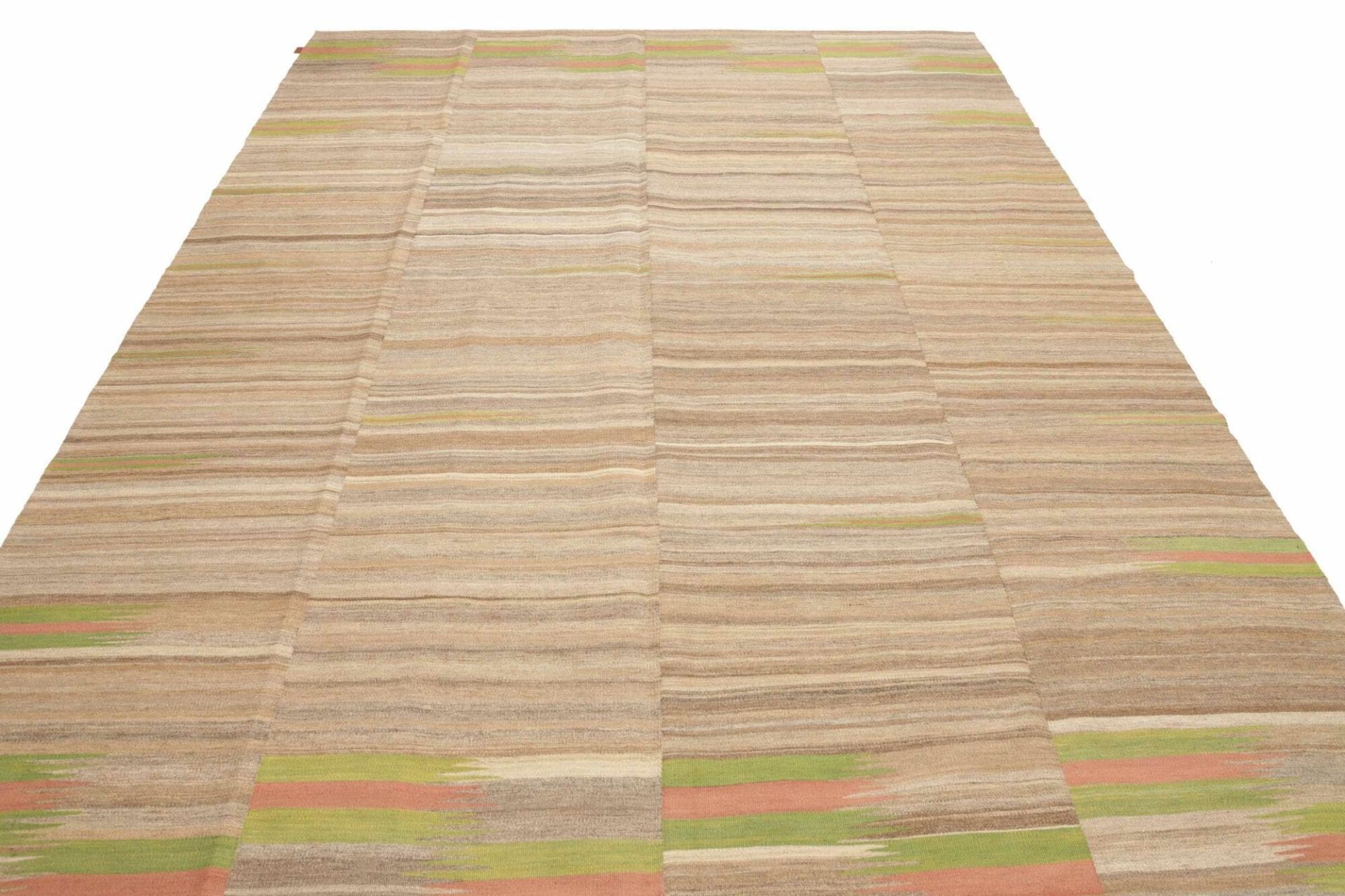 Hand-Woven Wool Kilim Persian Rug, 220 × 317 cm