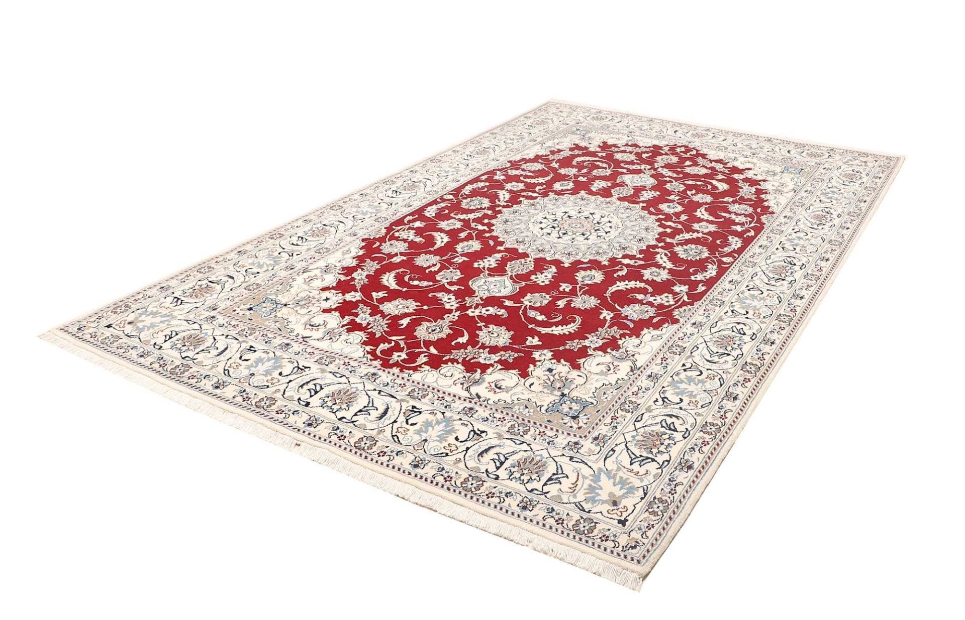 nain-teppich-203-x-298cm-florale-muster-schurwolle-handgeknupft-1 Nain Persian Rug 203 × 298 cm, Wool, hand-knotted