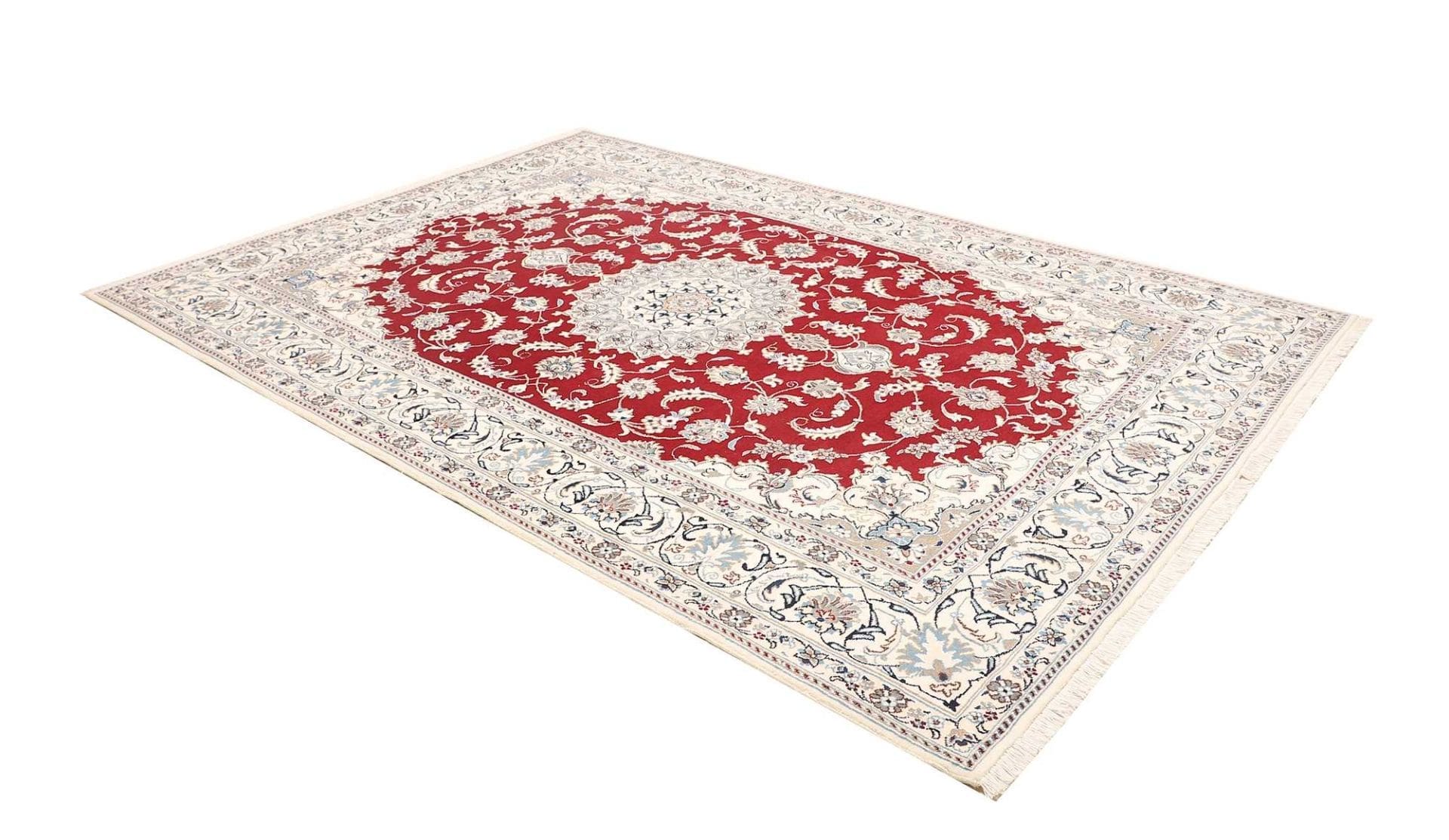 nain-teppich-203-x-298cm-florale-muster-schurwolle-handgeknupft-2 Nain Persian Rug 203 × 298 cm, Wool, hand-knotted