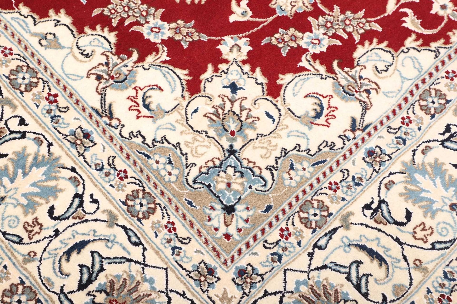 nain-teppich-203-x-298cm-florale-muster-schurwolle-handgeknupft-5 Nain Persian Rug 203 × 298 cm, Wool, hand-knotted