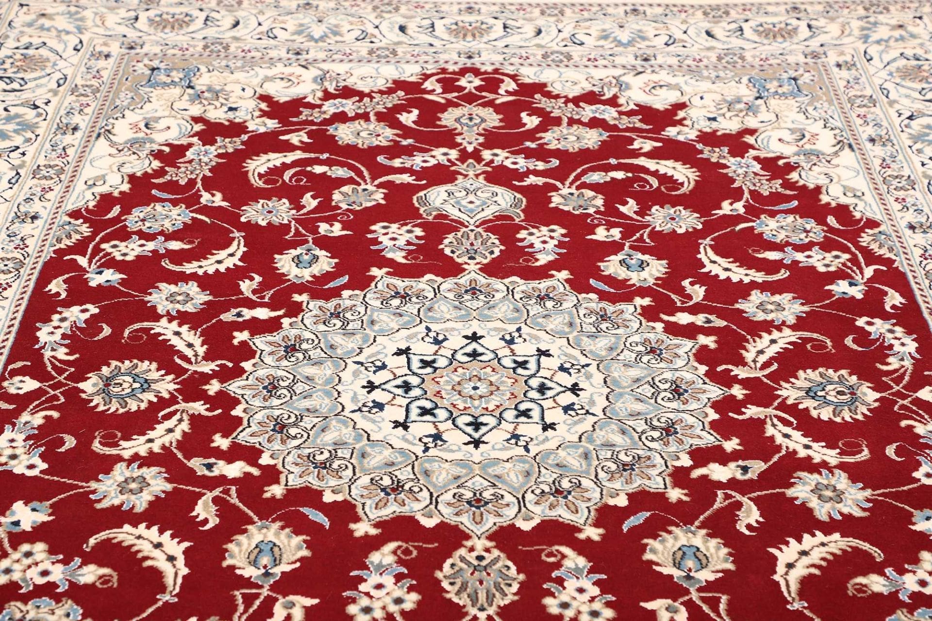 nain-teppich-203-x-298cm-florale-muster-schurwolle-handgeknupft-7 Nain Persian Rug 203 × 298 cm, Wool, hand-knotted