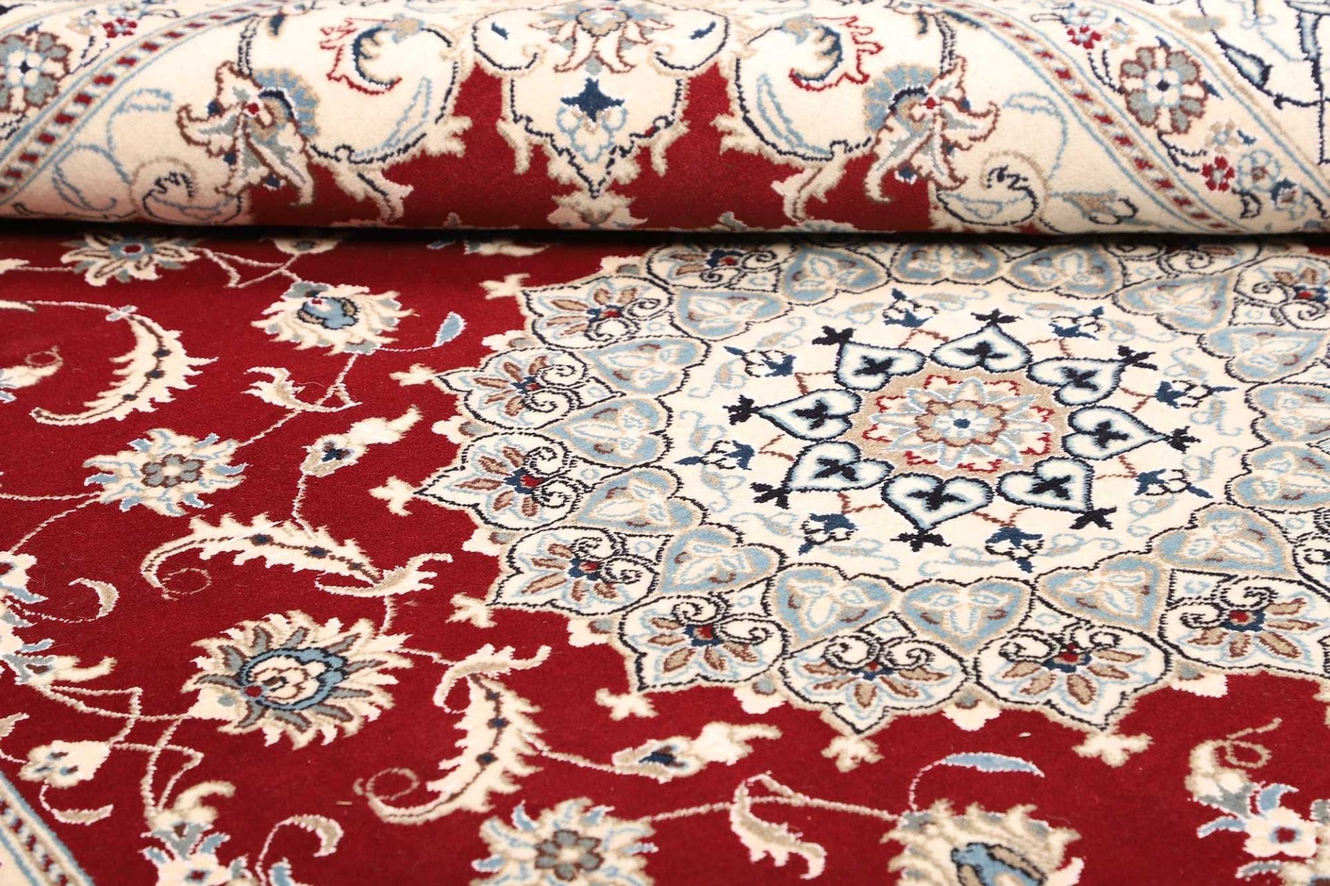 nain-teppich-203-x-298cm-florale-muster-schurwolle-handgeknupft-9 Nain Persian Rug 203 × 298 cm, Wool, hand-knotted