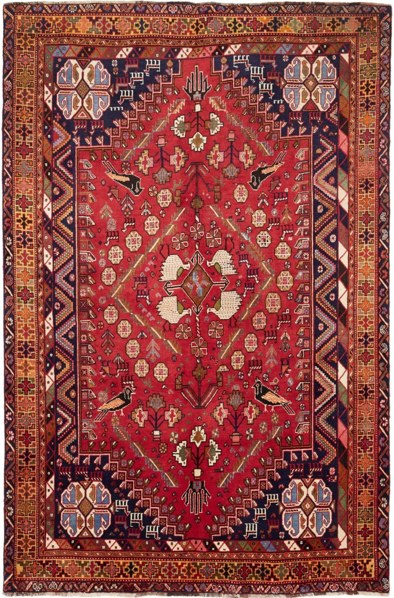 gashghai-teppich-171-x-255-cm-handgeknupft-schurwolle-nomadenstil Qashqai Persian Rug 171 × 255 cm, Wool, hand-knotted