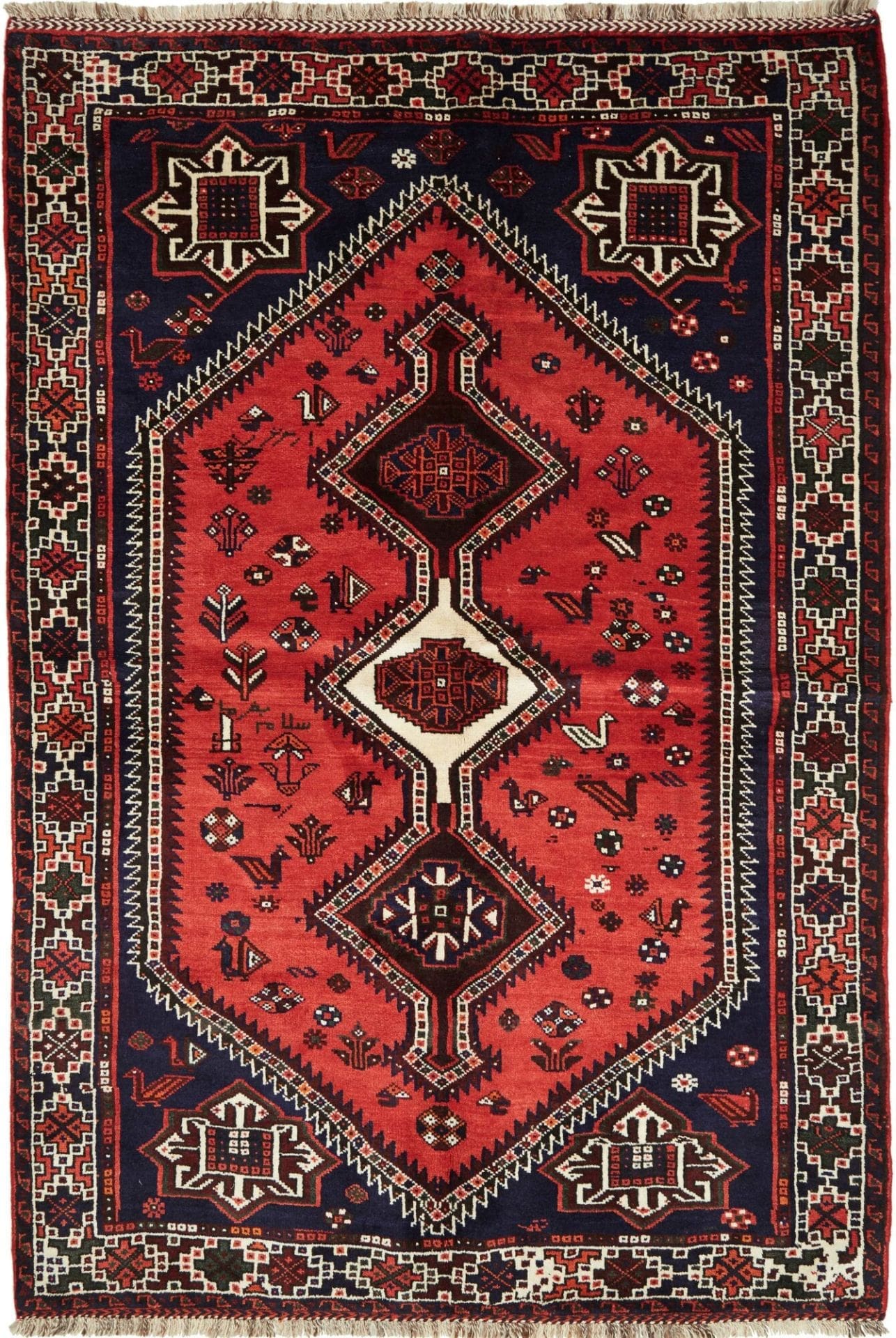 Shiraz Persian Rug 166 × 235 cm, Wool, hand-knotted