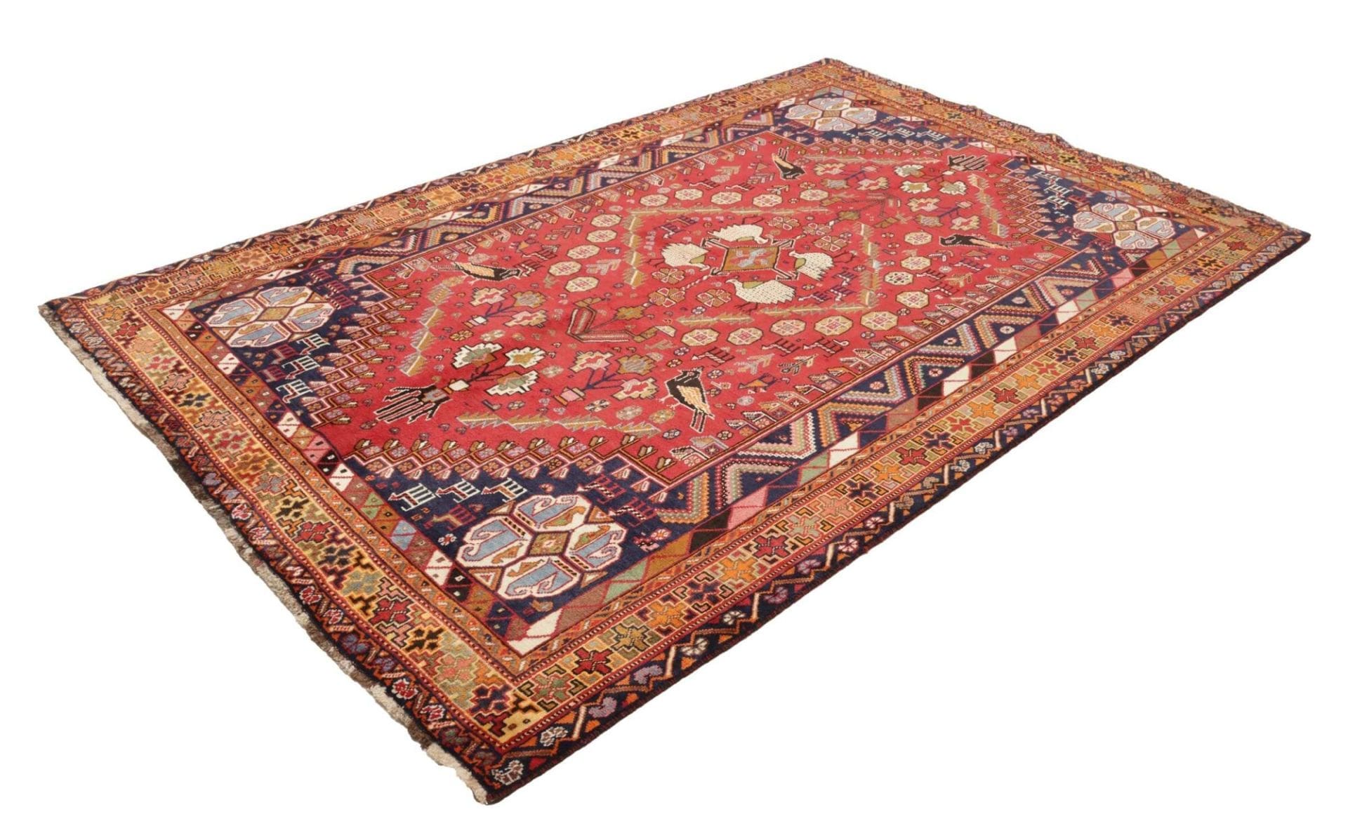 gashghai-teppich-171-x-255-cm-handgeknupft-schurwolle-nomadenstil-1 Qashqai Persian Rug 171 × 255 cm, Wool, hand-knotted