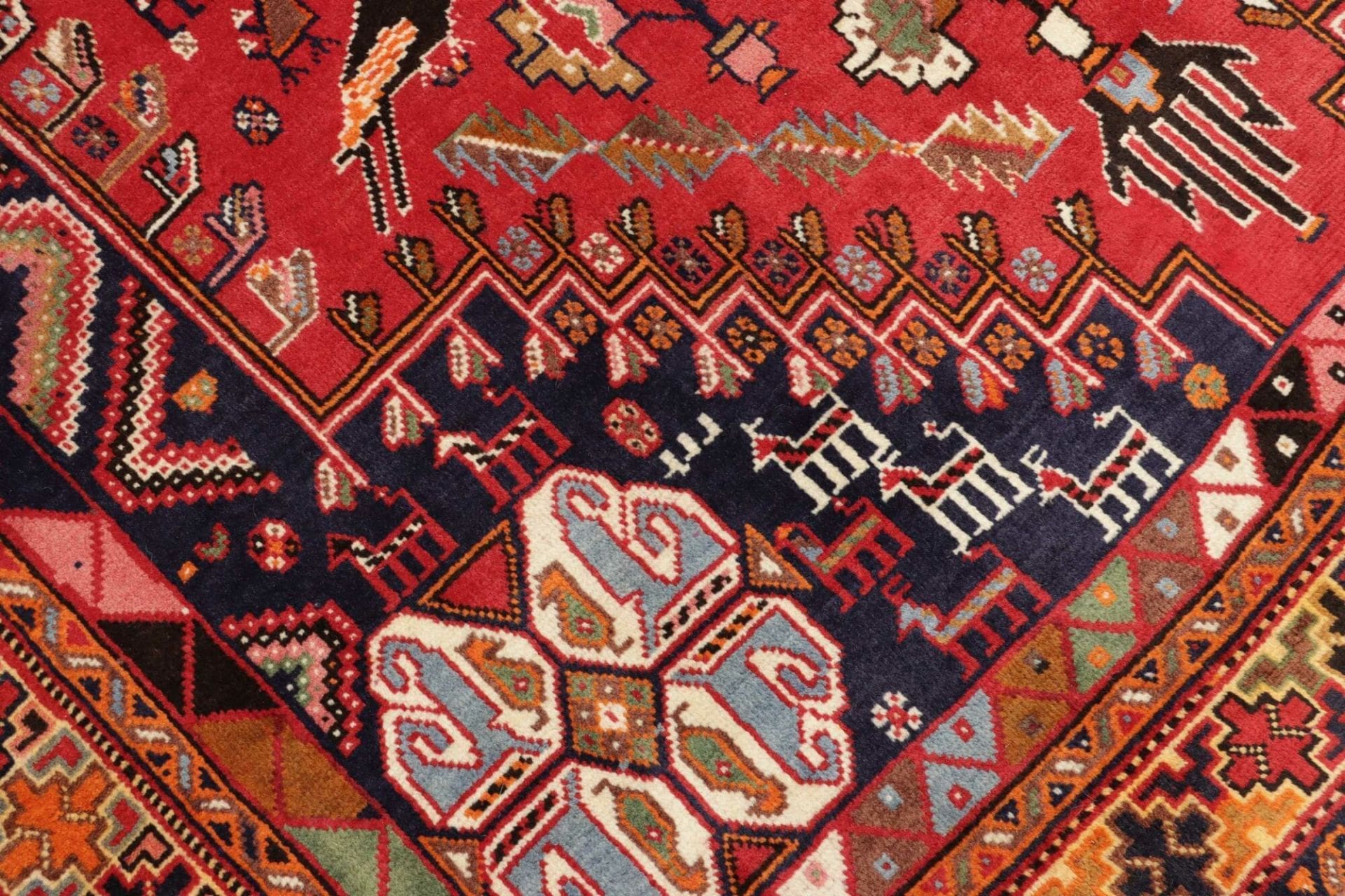 gashghai-teppich-171-x-255-cm-handgeknupft-schurwolle-nomadenstil-5 Qashqai Persian Rug 171 × 255 cm, Wool, hand-knotted
