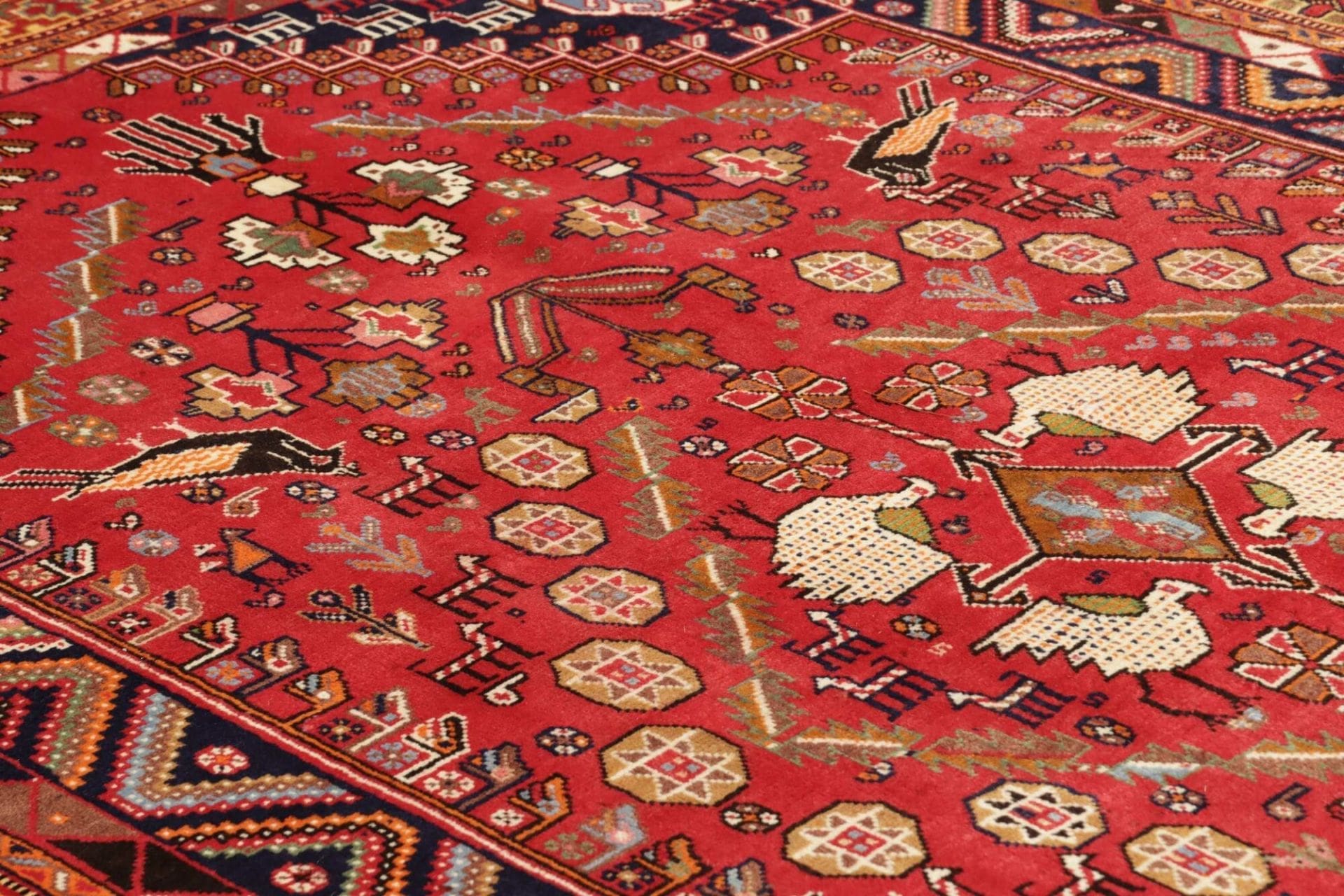 gashghai-teppich-171-x-255-cm-handgeknupft-schurwolle-nomadenstil-6 Qashqai Persian Rug 171 × 255 cm, Wool, hand-knotted