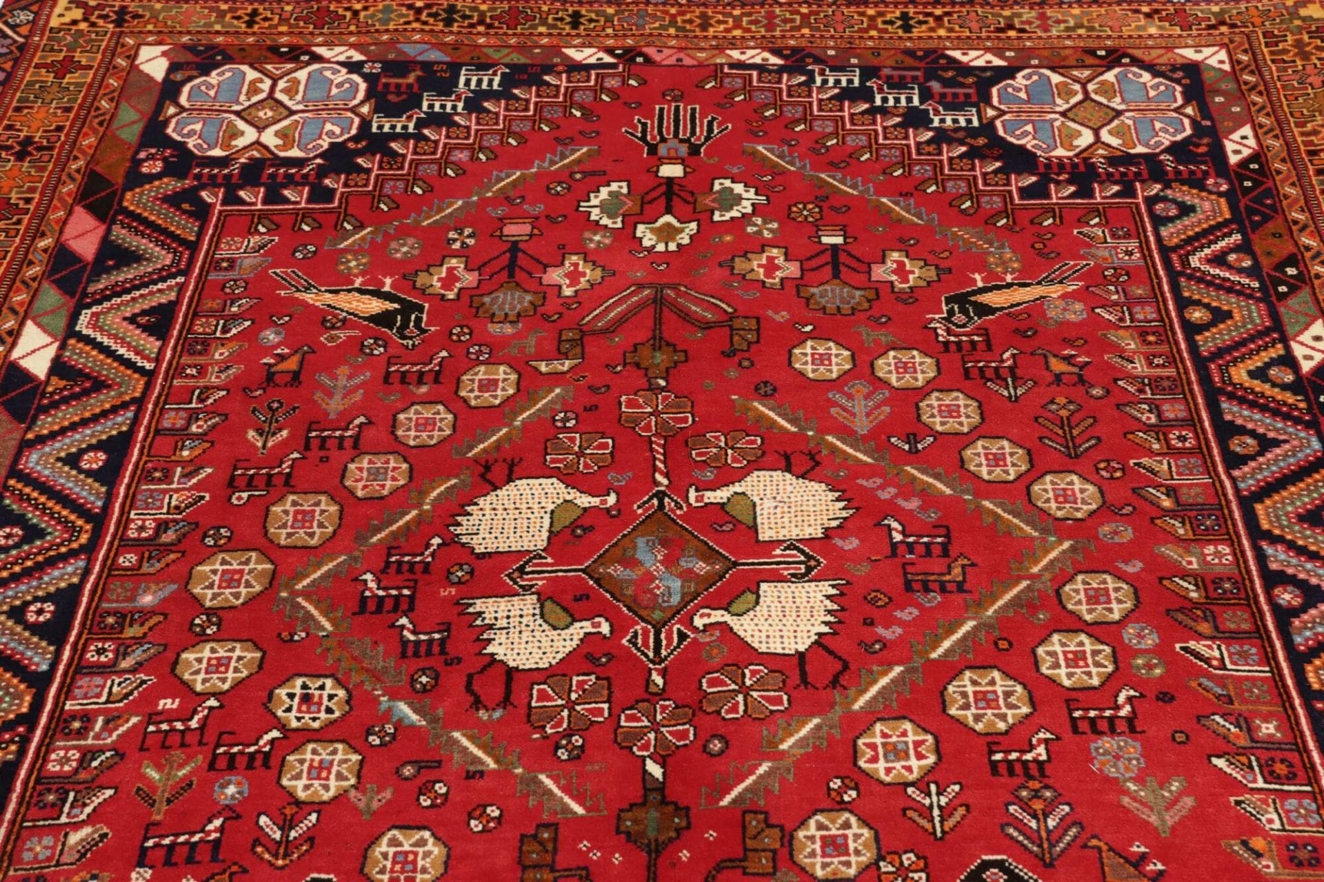 gashghai-teppich-171-x-255-cm-handgeknupft-schurwolle-nomadenstil-7 Qashqai Persian Rug 171 × 255 cm, Wool, hand-knotted