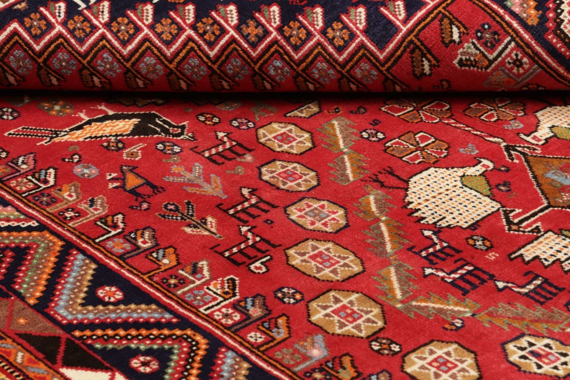 gashghai-teppich-171-x-255-cm-handgeknupft-schurwolle-nomadenstil-9 Qashqai Persian Rug 171 × 255 cm, Wool, hand-knotted