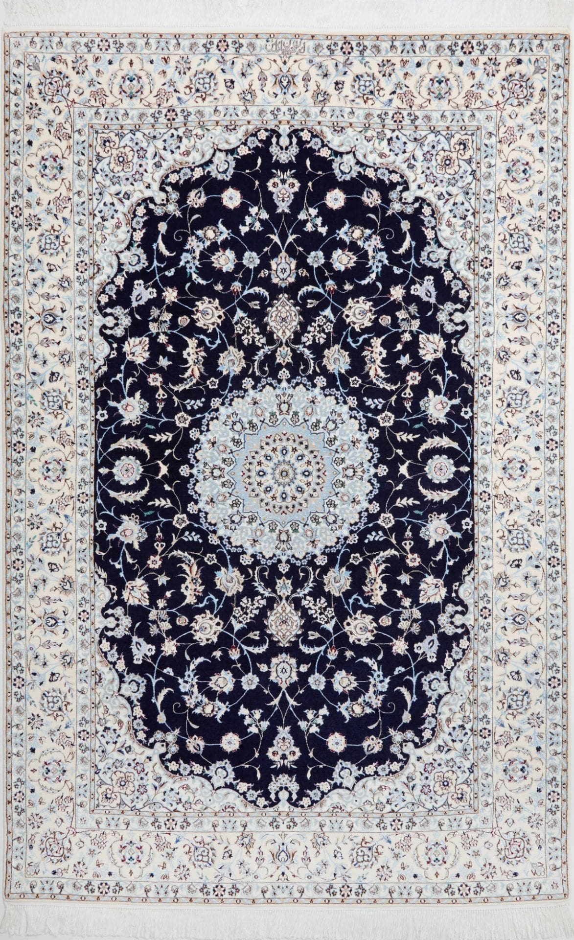 Hand-Knotted Wool Nain Persian Rug, 156 × 240 cm