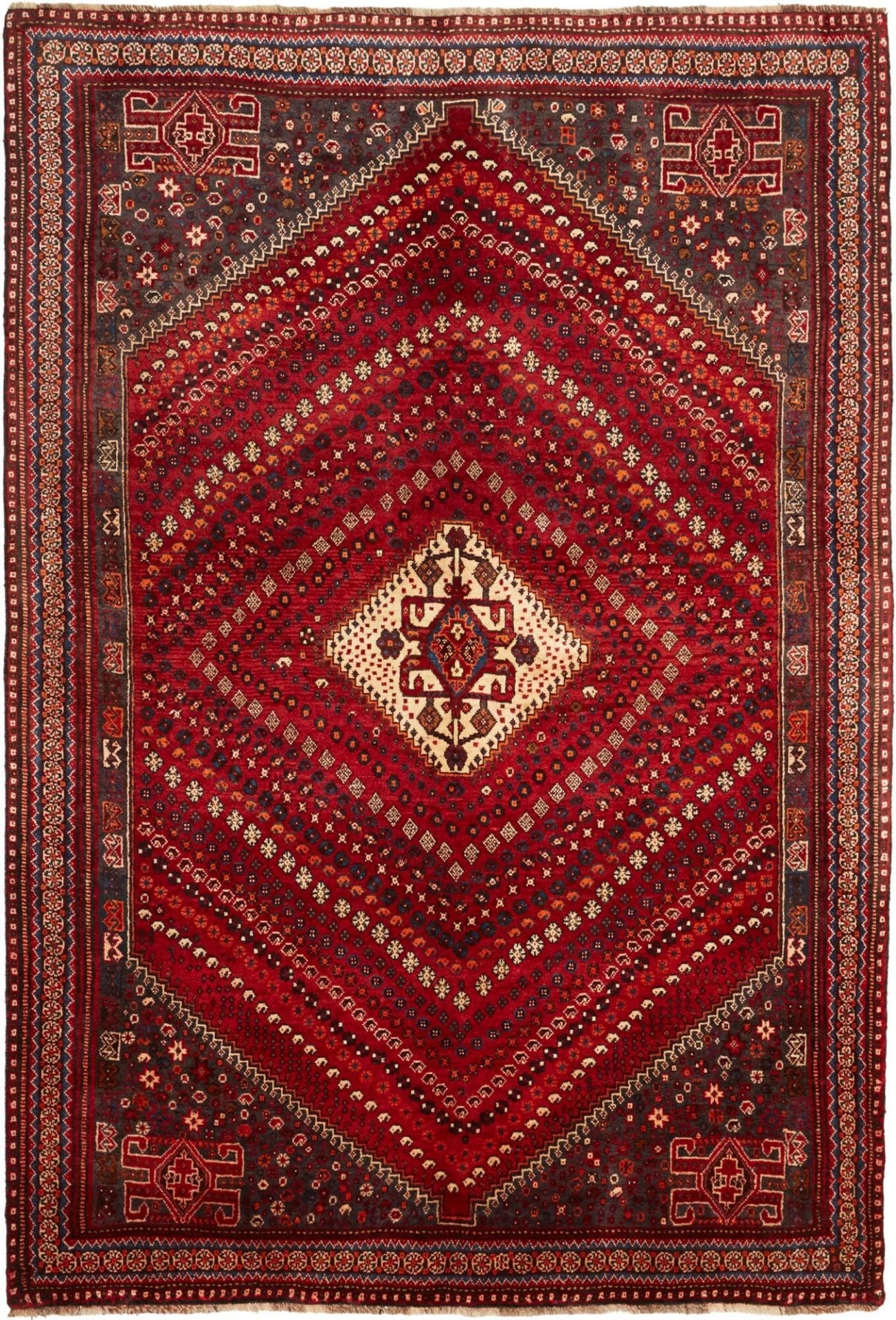 Shiraz Persian Rug 173 × 249 cm, Wool, hand-knotted