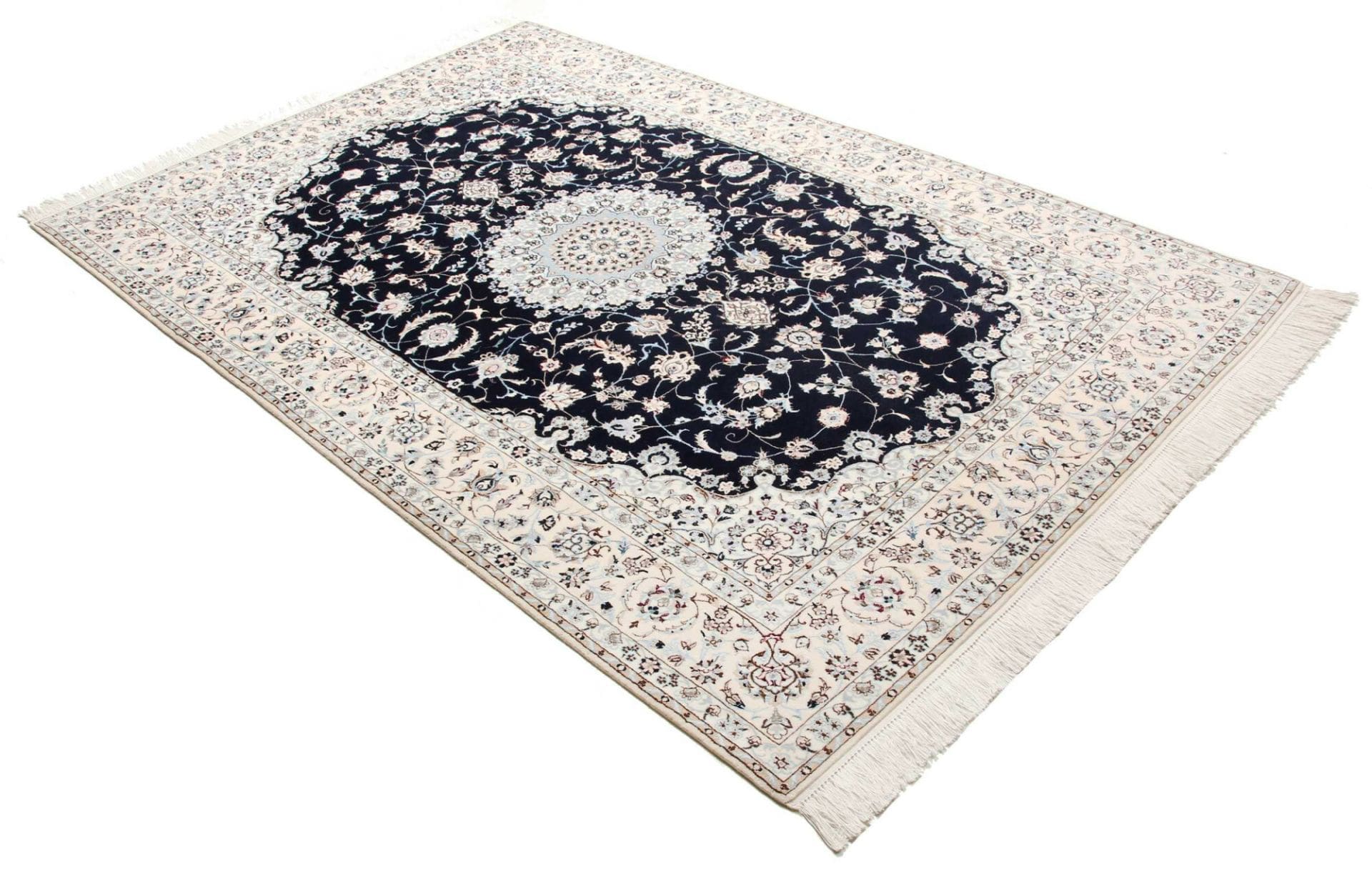 Hand-Knotted Wool Nain Persian Rug, 156 × 240 cm
