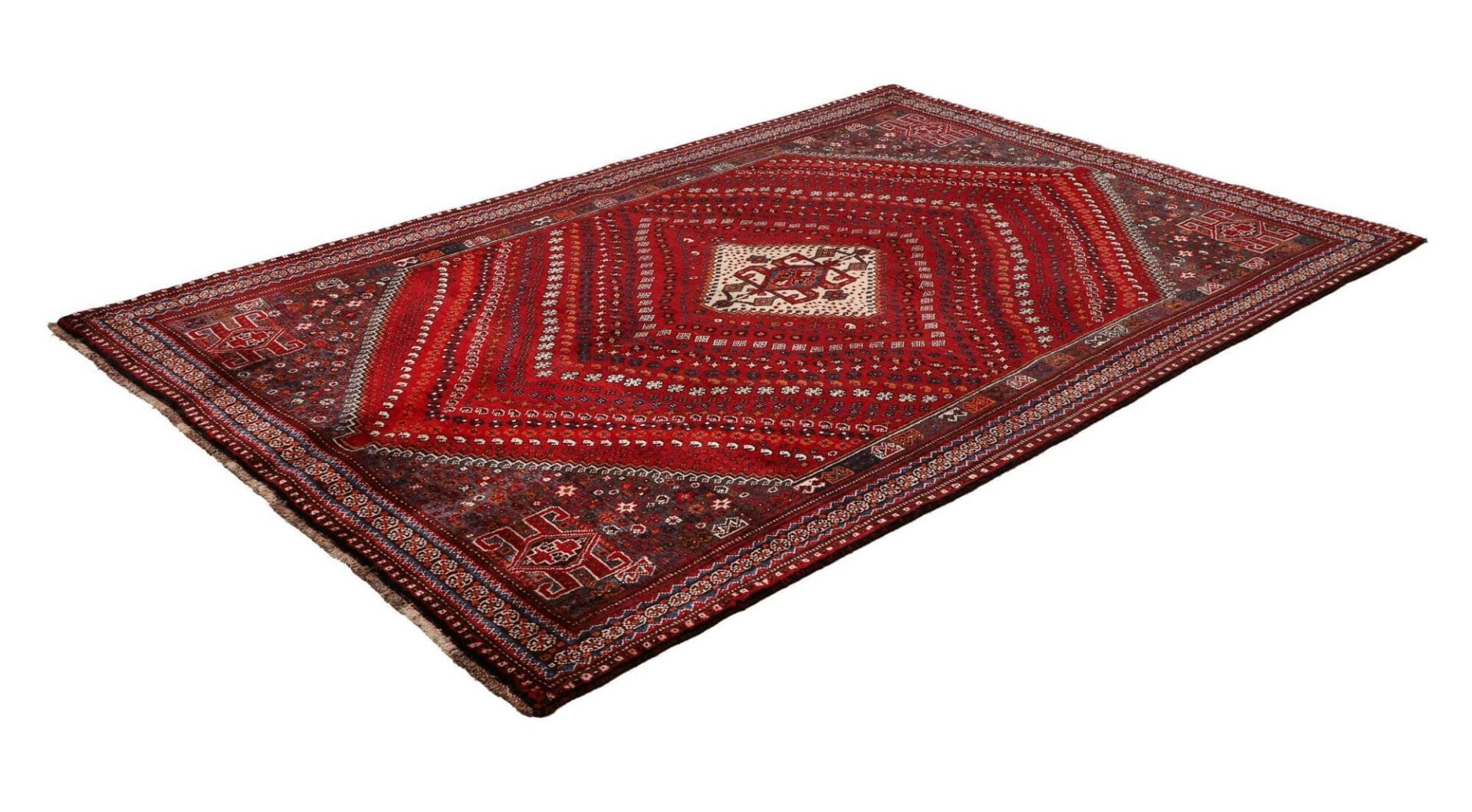 Shiraz Persian Rug 173 × 249 cm, Wool, hand-knotted