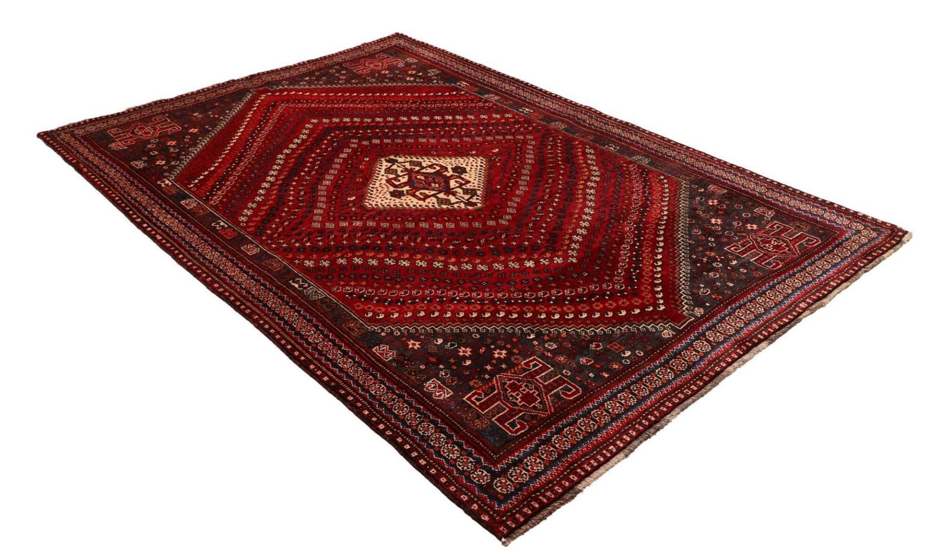 Shiraz Persian Rug 173 × 249 cm, Wool, hand-knotted