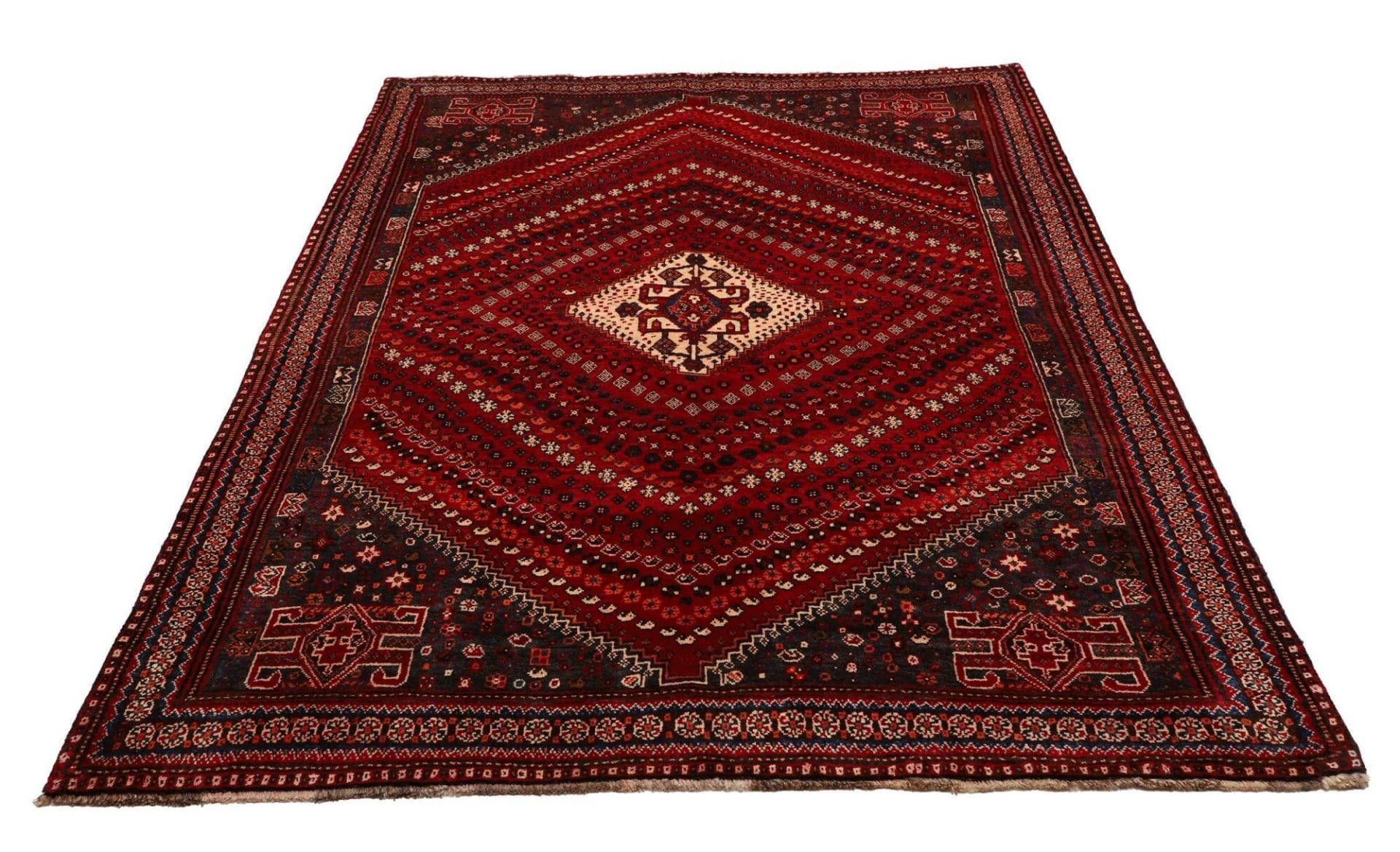 Shiraz Persian Rug 173 × 249 cm, Wool, hand-knotted