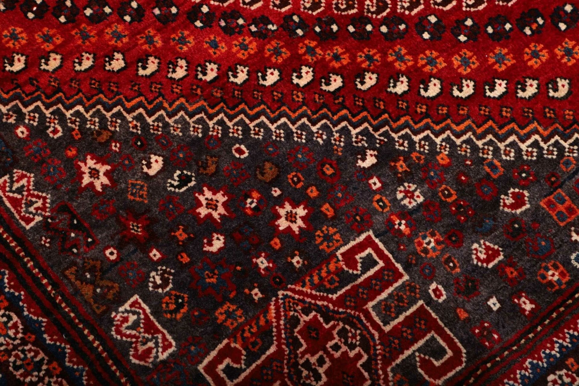 Shiraz Persian Rug 173 × 249 cm, Wool, hand-knotted