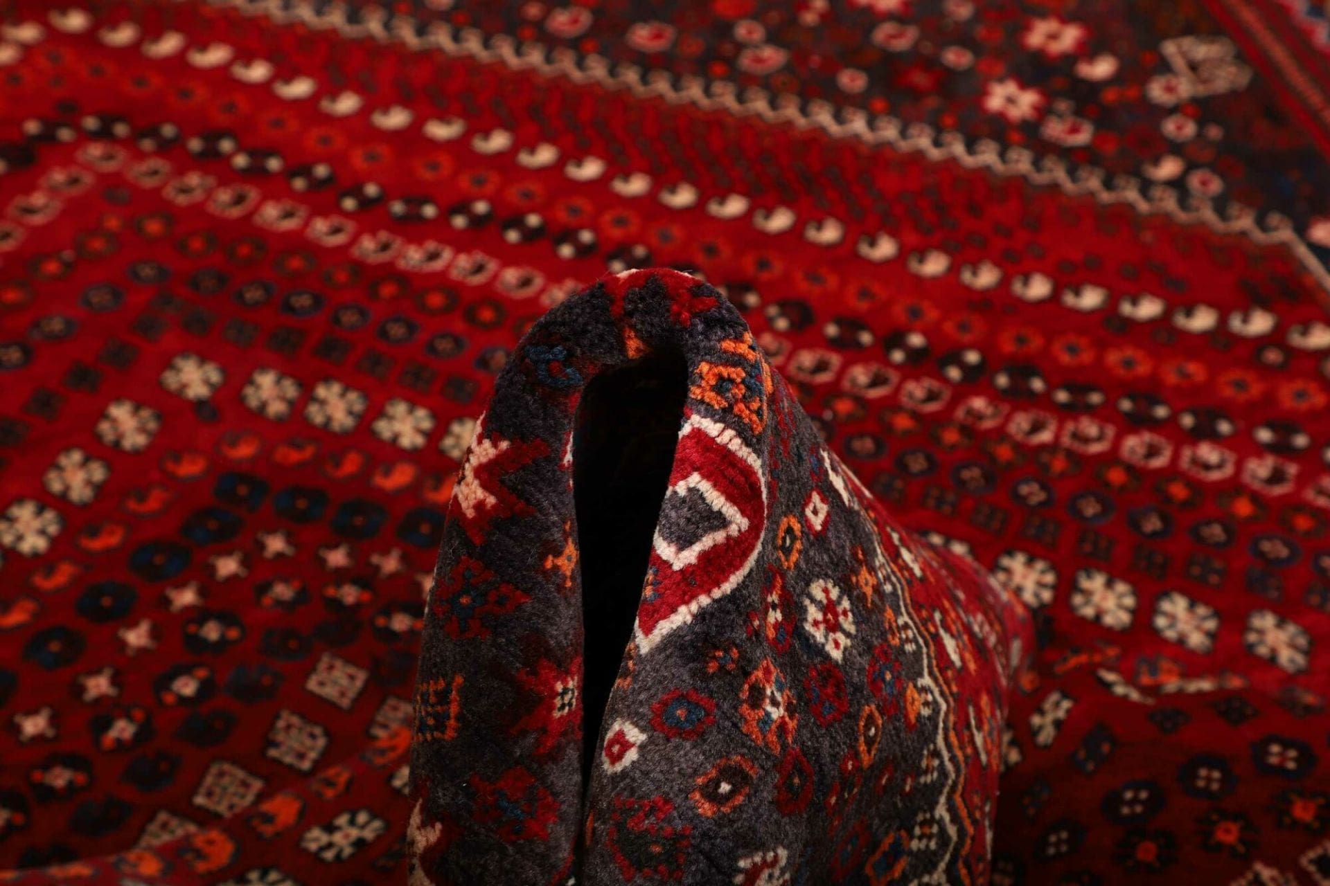 Shiraz Persian Rug 173 × 249 cm, Wool, hand-knotted