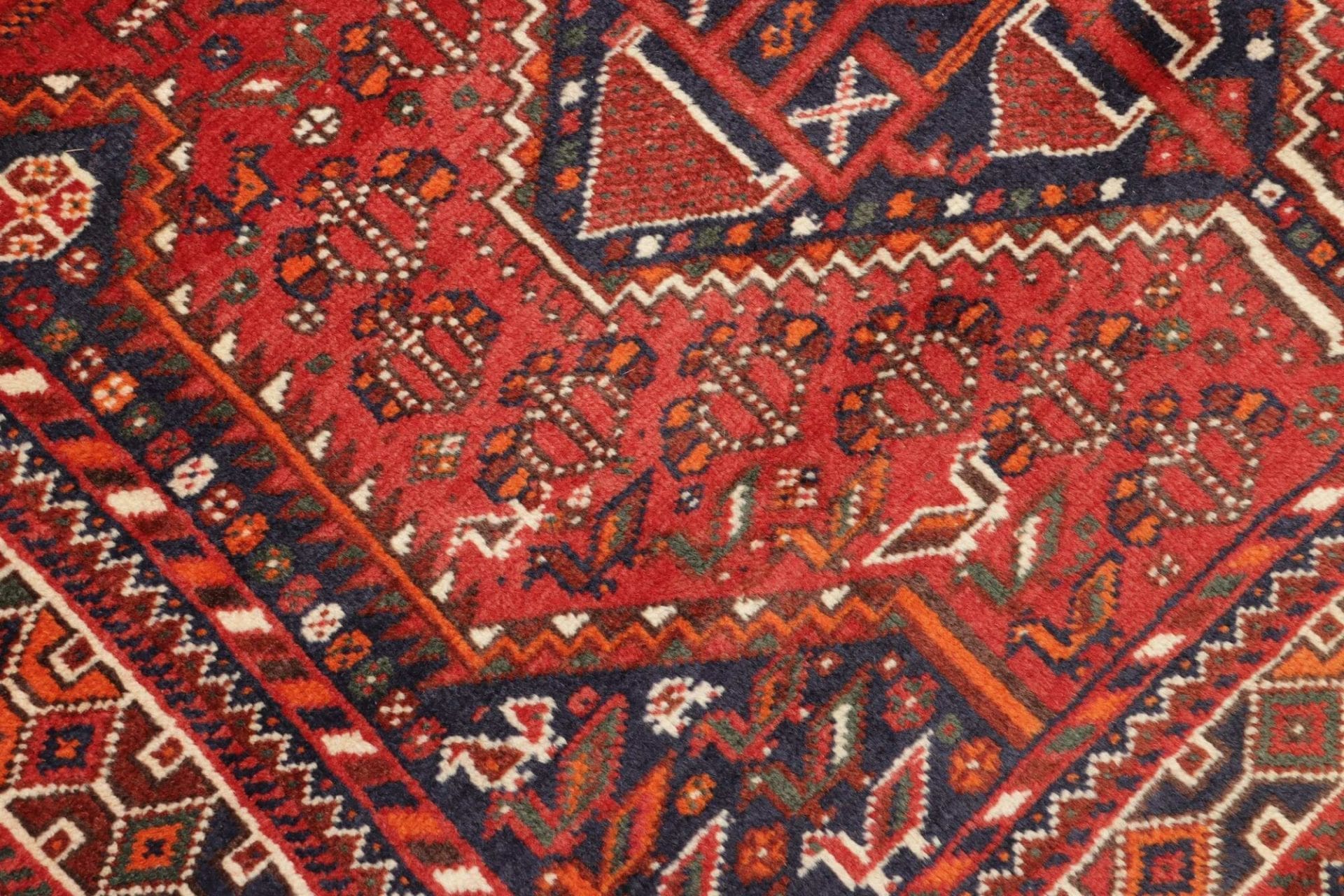 Hand-Knotted Wool Qashqai Persian Rug, 158 × 259 cm