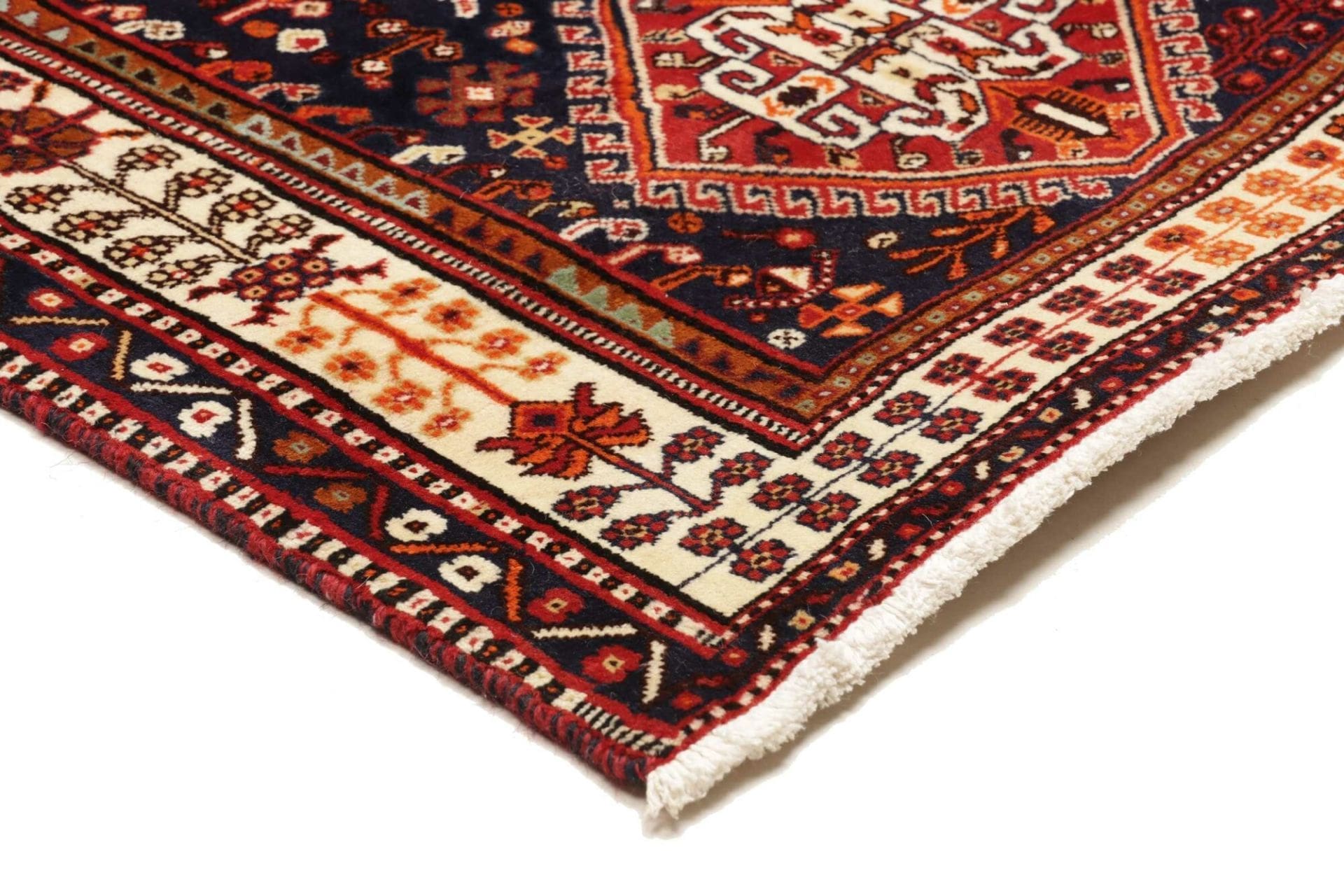 Shiraz Persian Rug — hand-knotted, 163 × 258 cm, Wool