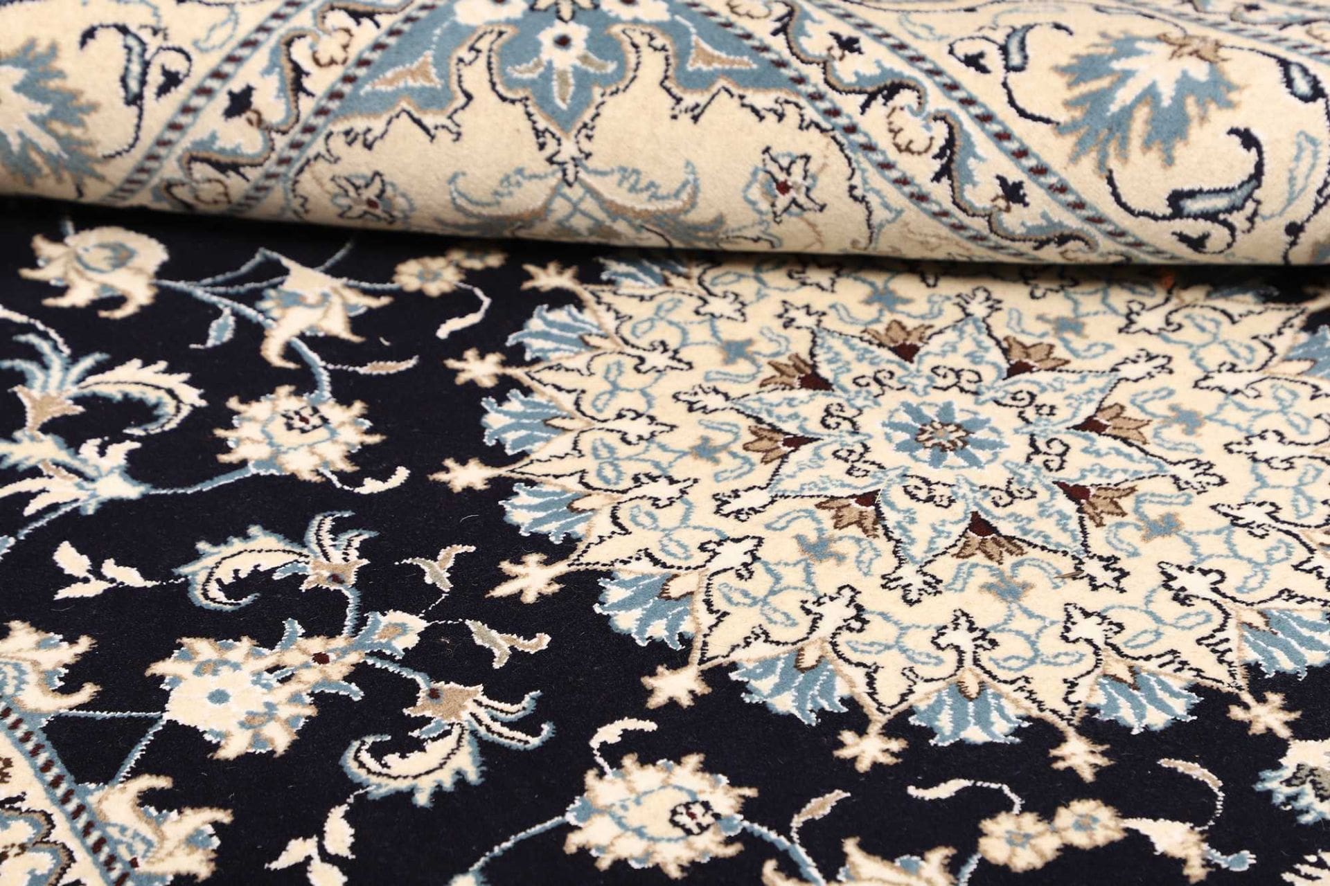 nain-teppich-175-x-250cm-florale-muster-handgeknupft-perserteppich-9 Nain Persian Rug 175 × 250 cm, Wool, hand-knotted