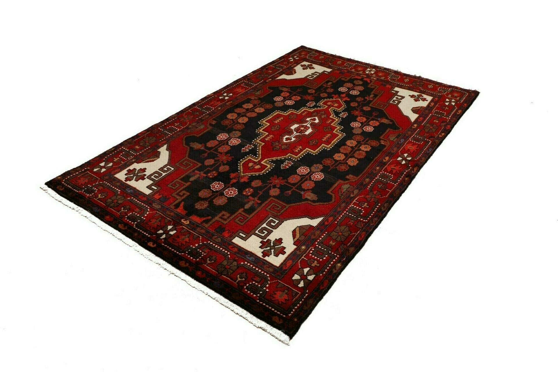 Hamadan Persian Rug — hand-knotted, 144 × 224 cm, Wool