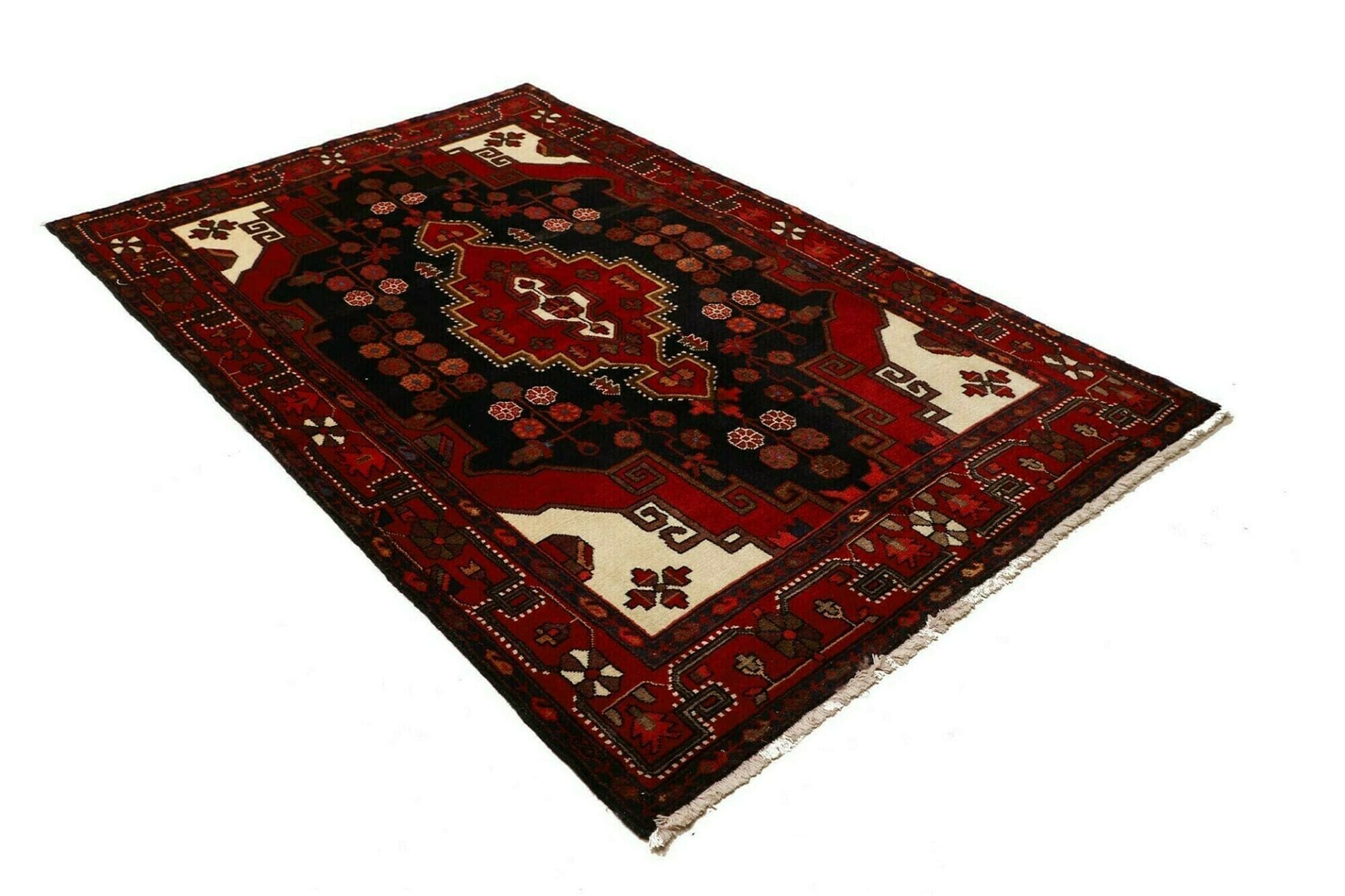 Hamadan Persian Rug — hand-knotted, 144 × 224 cm, Wool