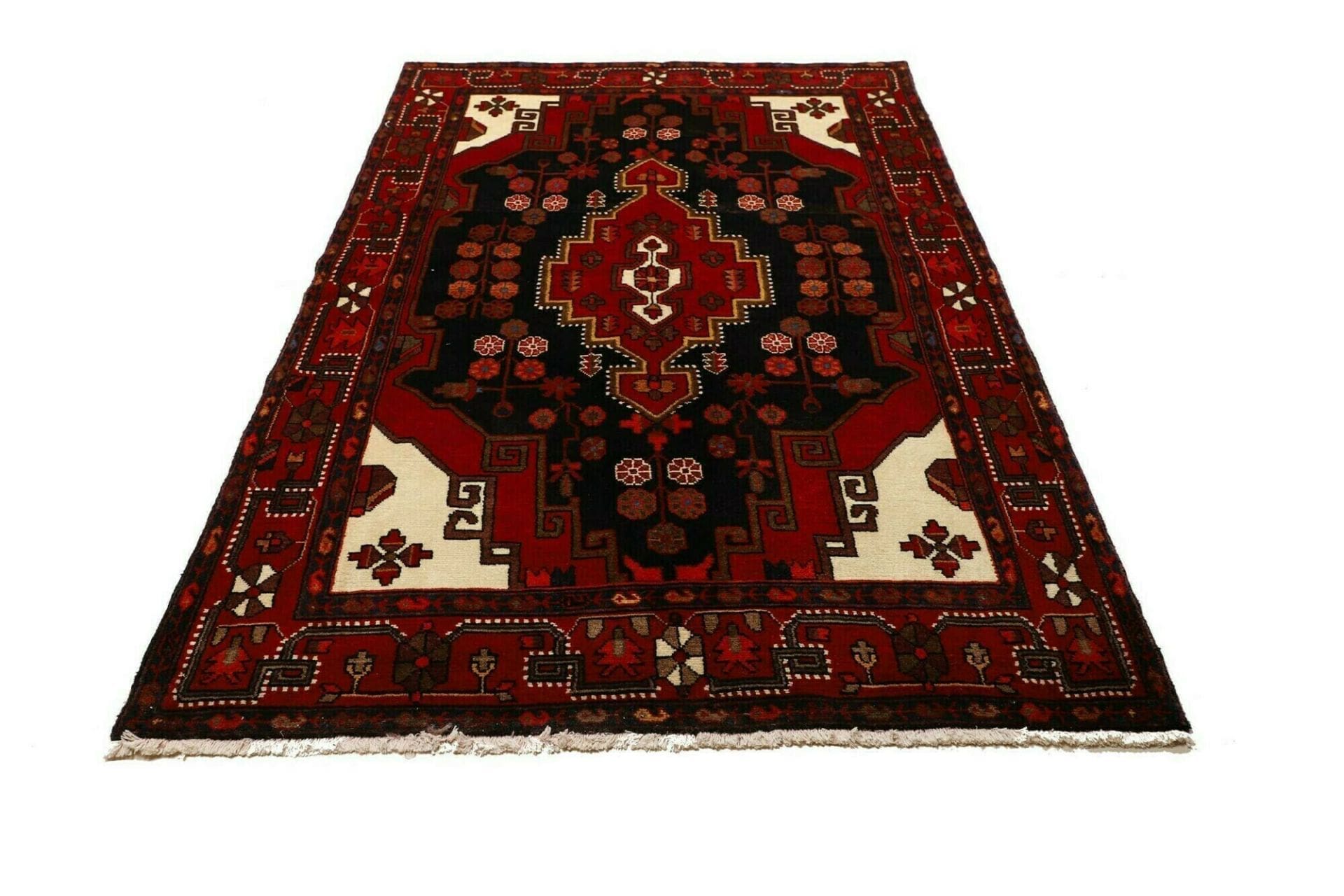 Hamadan Persian Rug — hand-knotted, 144 × 224 cm, Wool