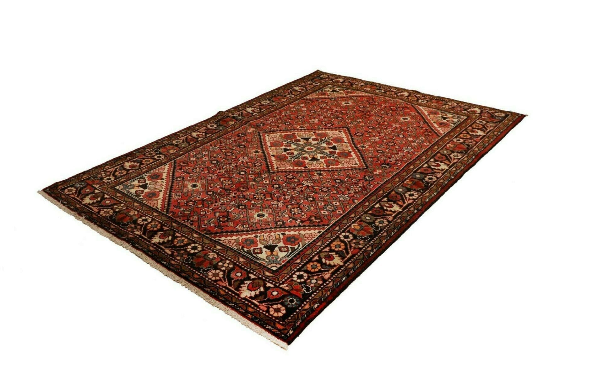 Hamadan Persian Rug — hand-knotted, 158 × 222 cm, Wool
