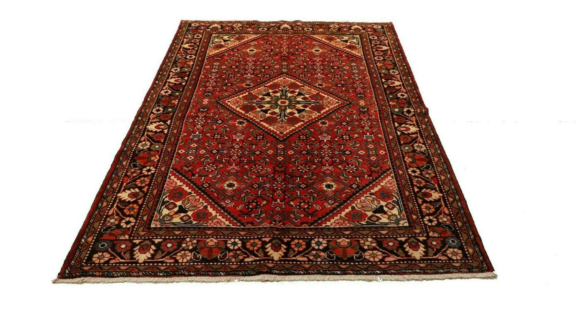 Hamadan Persian Rug — hand-knotted, 158 × 222 cm, Wool