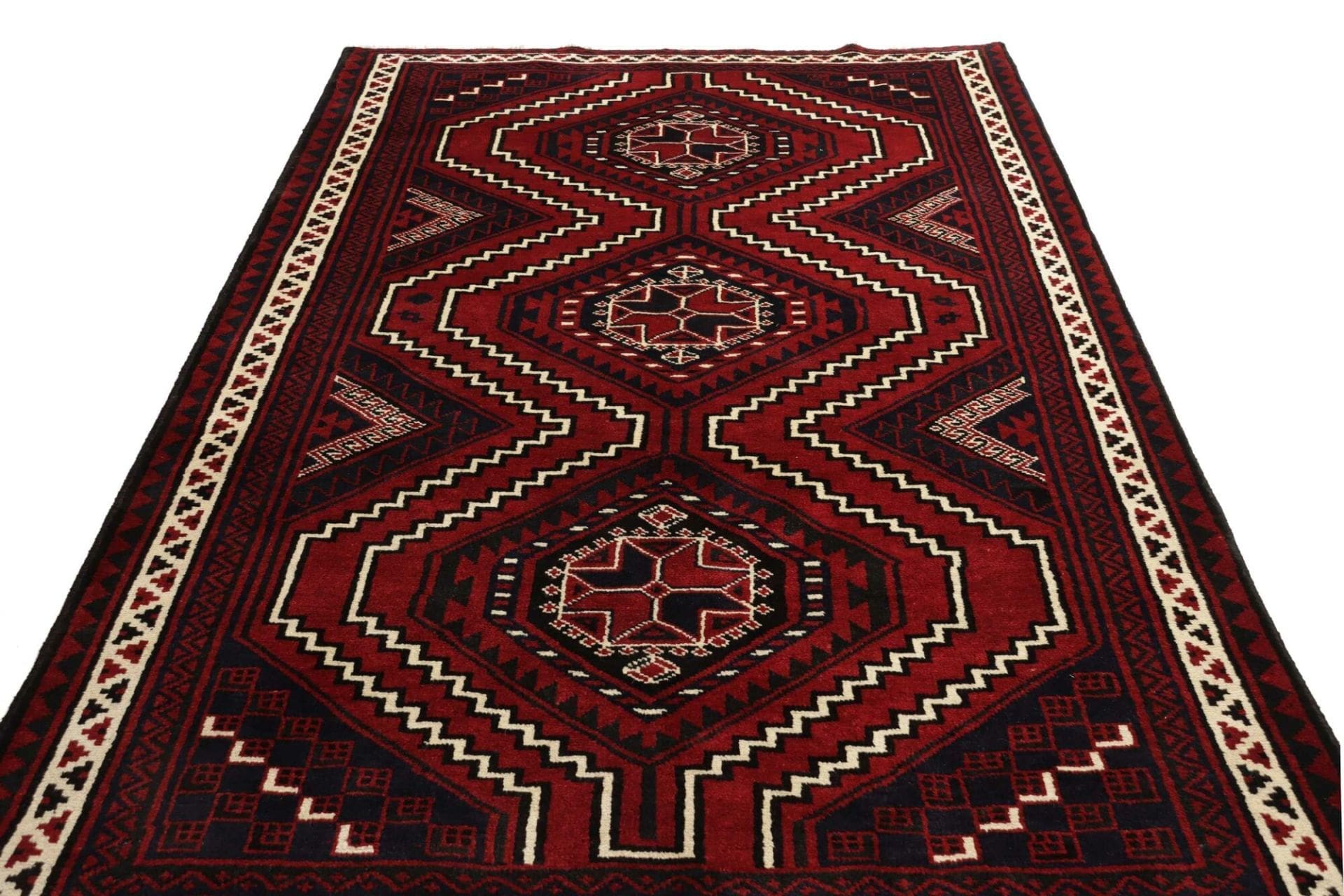 lori-orientteppich-172-x-265-cm-geometrisches-muster-handgeknupft-3 Loribaft Persian Rug — hand-knotted, 172 × 265 cm, Wool
