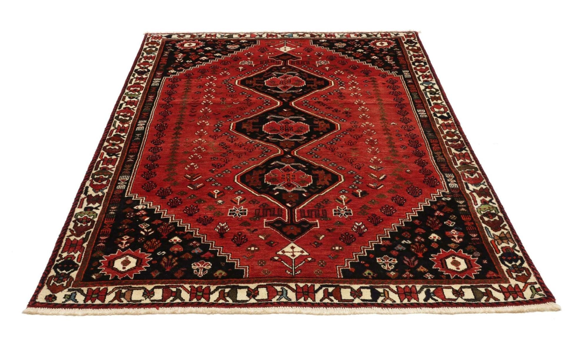 Shiraz Persian Rug 166 × 253 cm, Wool, hand-knotted