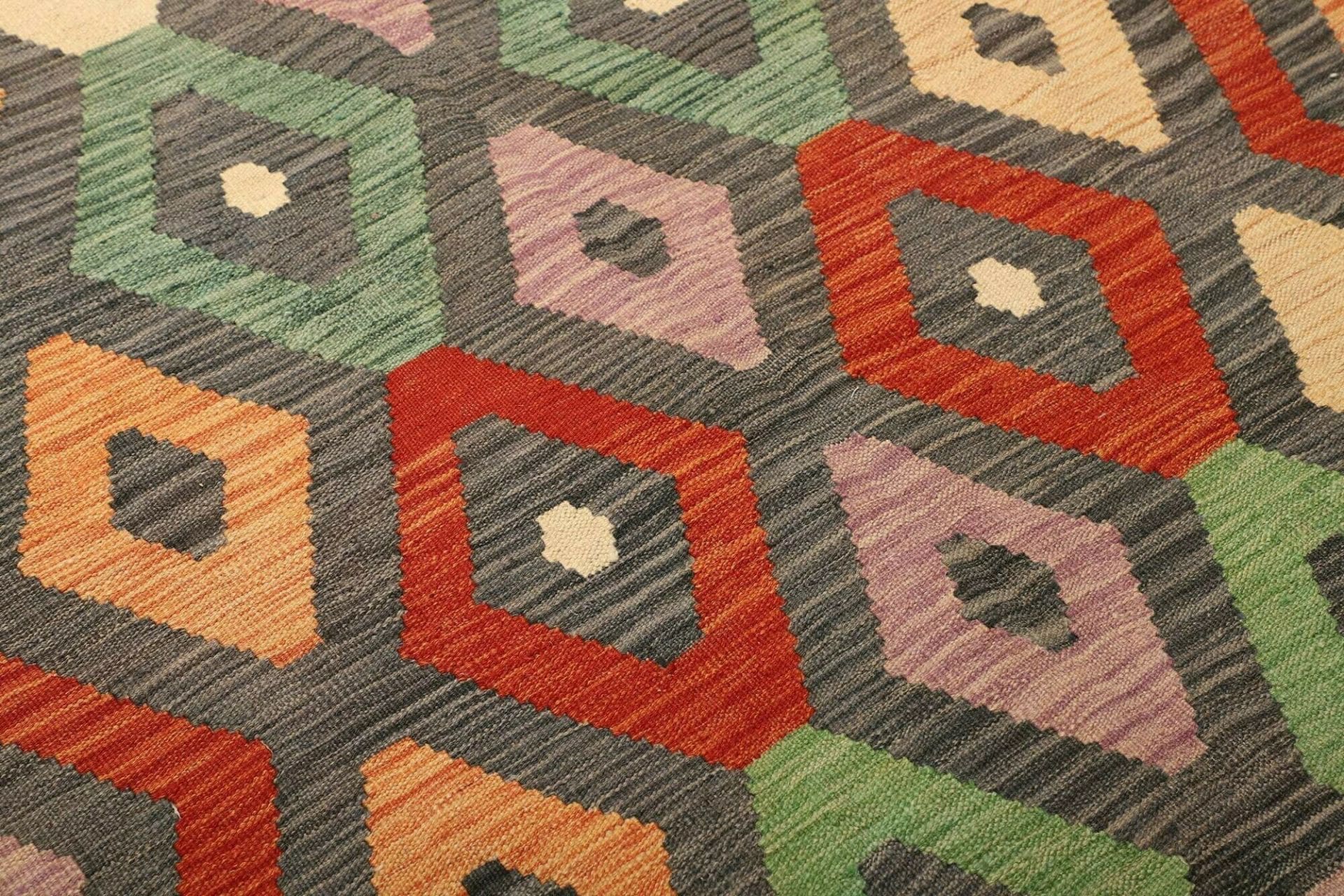 Kilim Pakistani Rug 173 × 244 cm, Wool, hand-woven