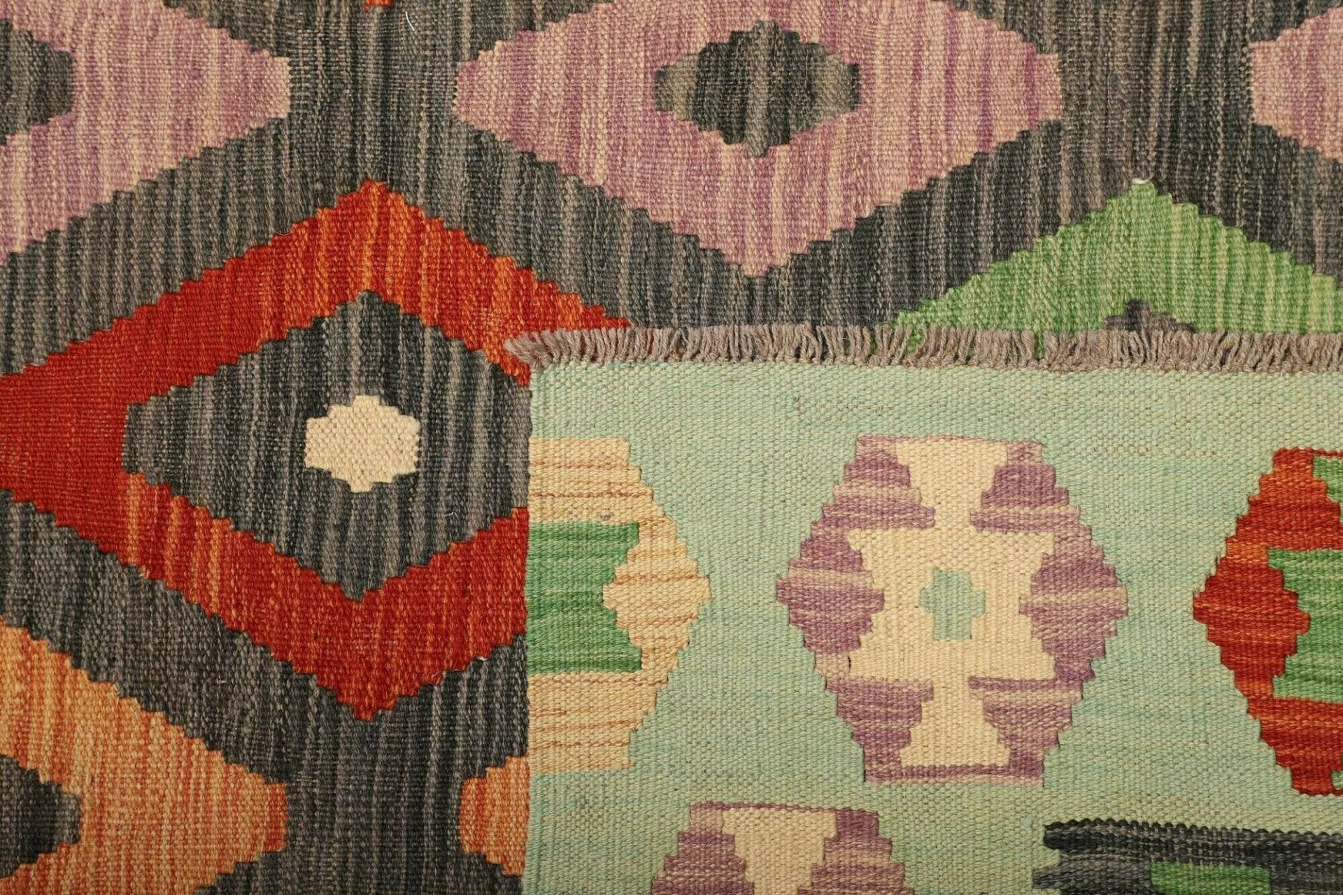Kilim Pakistani Rug 173 × 244 cm, Wool, hand-woven