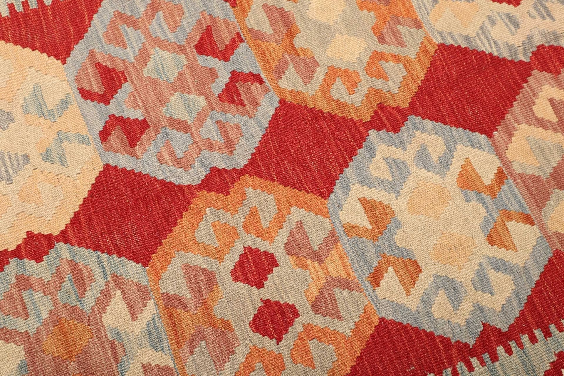 kelim-teppich-173-x-242-cm-handgewebt-rustikales-flair-wolle-3 Hand-Woven Wool Kilim Pakistani Rug, 173 × 242 cm