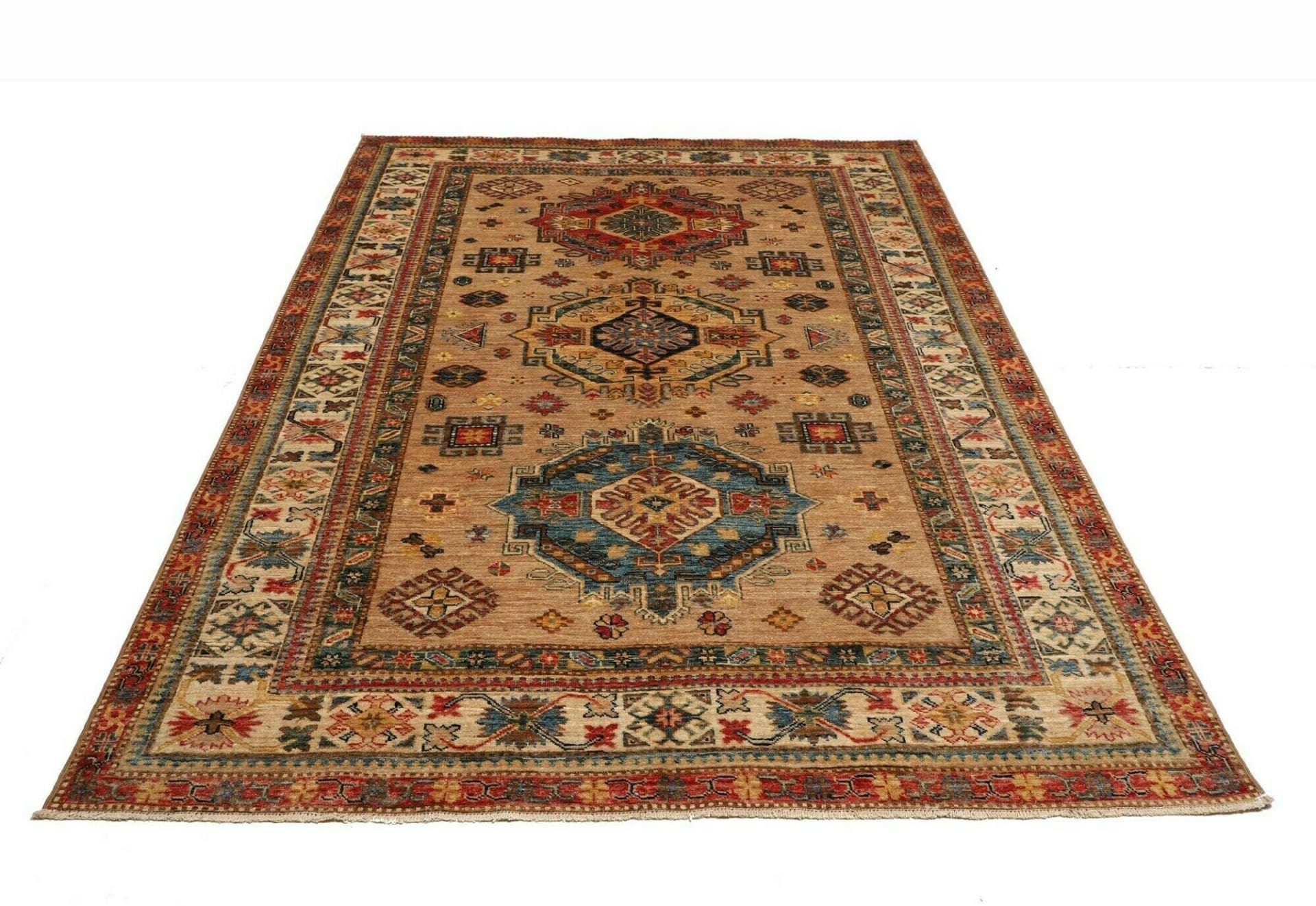 Kazak Pakistani Rug 170 × 234 cm, Wool, hand-knotted