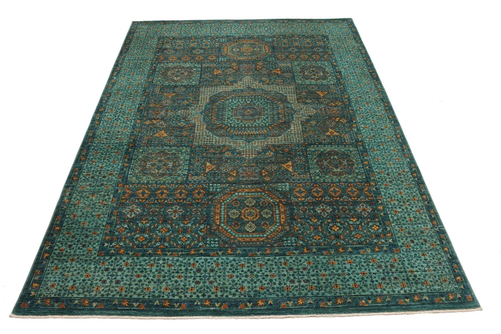 Mamluk Pakistani Rug 172 × 238 cm, Wool, hand-knotted