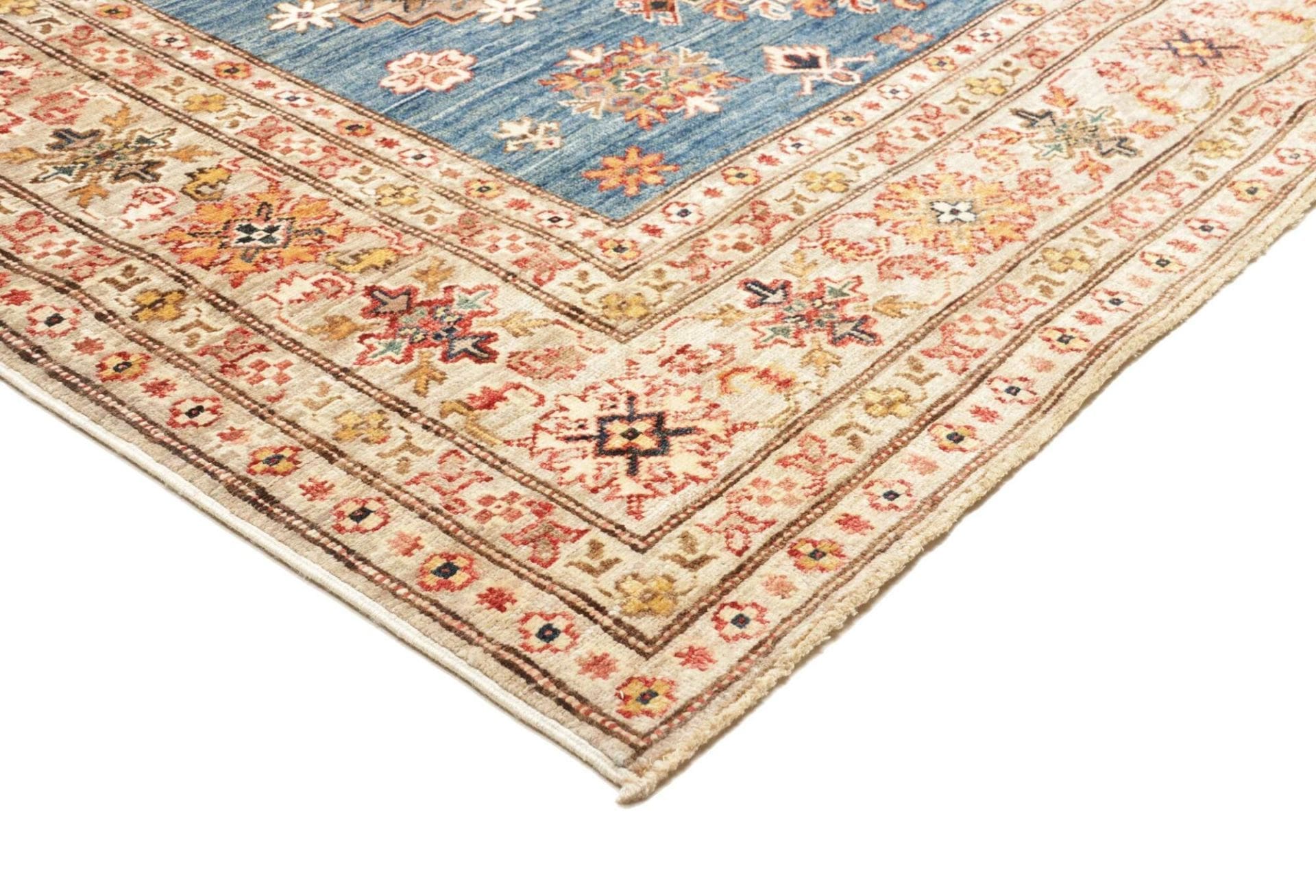 kazak-teppich-177-x-248-cm-handgeknupft-geometrisches-muster-4 Kazak Pakistani Rug 177 × 248 cm, Wool, hand-knotted