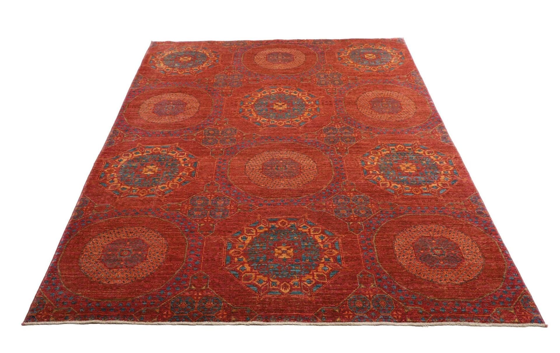 mamluk-orientteppich-174-x-240-cm-handgeknupft-hohe-qualitat-3 Mamluk Pakistani Rug 174 × 240 cm, Wool, hand-knotted