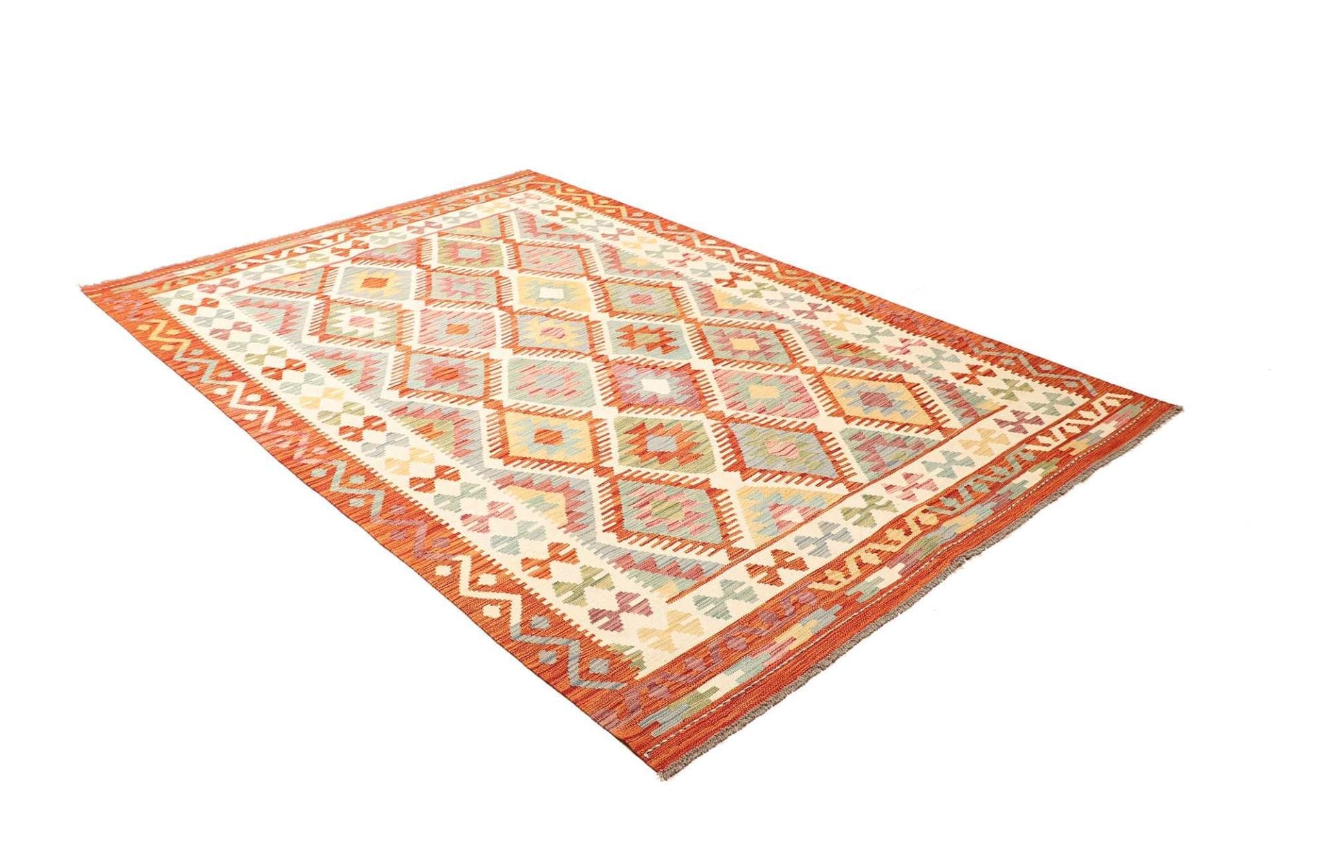 Kilim Pakistani Rug 168 × 243 cm, Wool, hand-woven