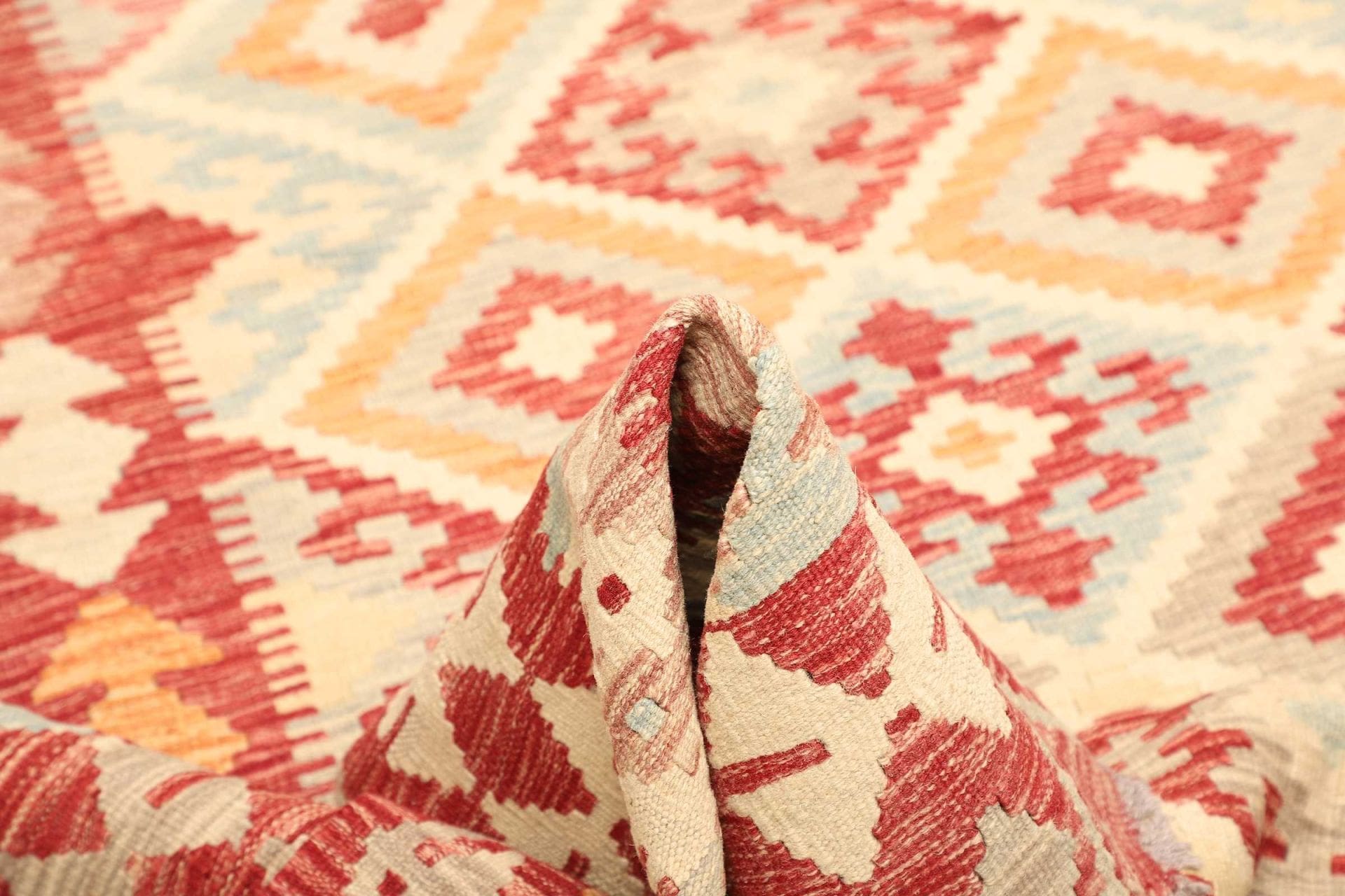Kilim Pakistani Rug 177 × 242 cm, Wool, hand-woven