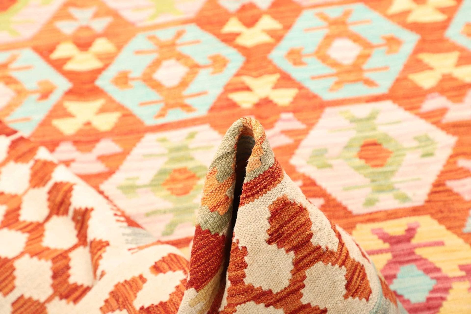 Kilim Pakistani Rug — hand-woven, 170 × 240 cm, Wool