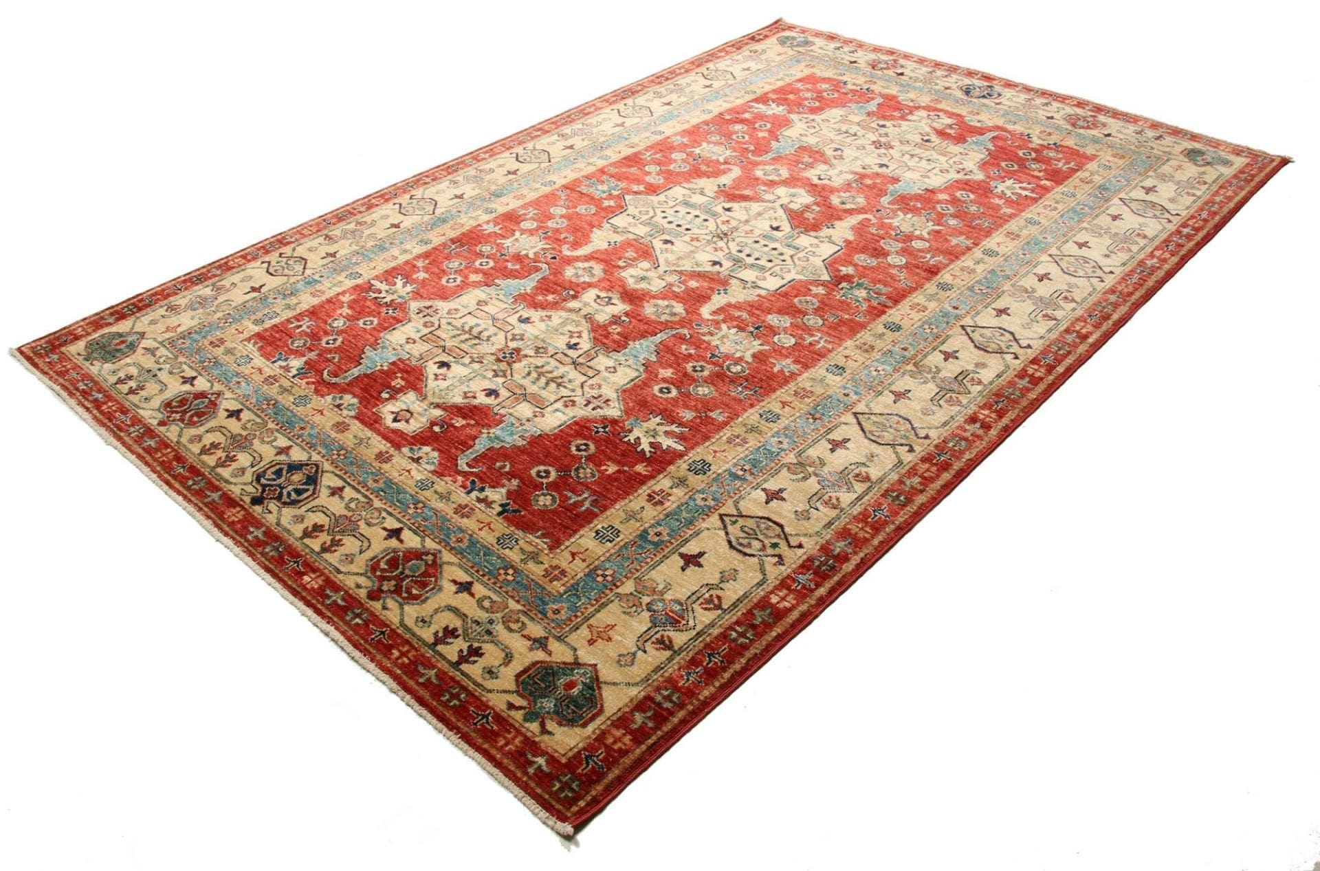 Kazak Pakistani Rug — hand-knotted, 173 × 264 cm, Wool